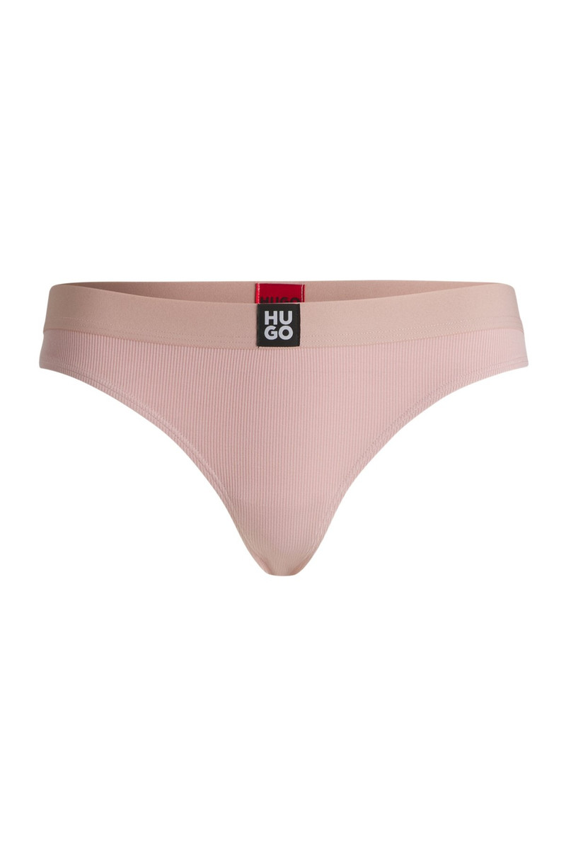 RIBBED STRETCH-MODAL BRIEFS WITH STACKED-LOGO WAISTBAND 1