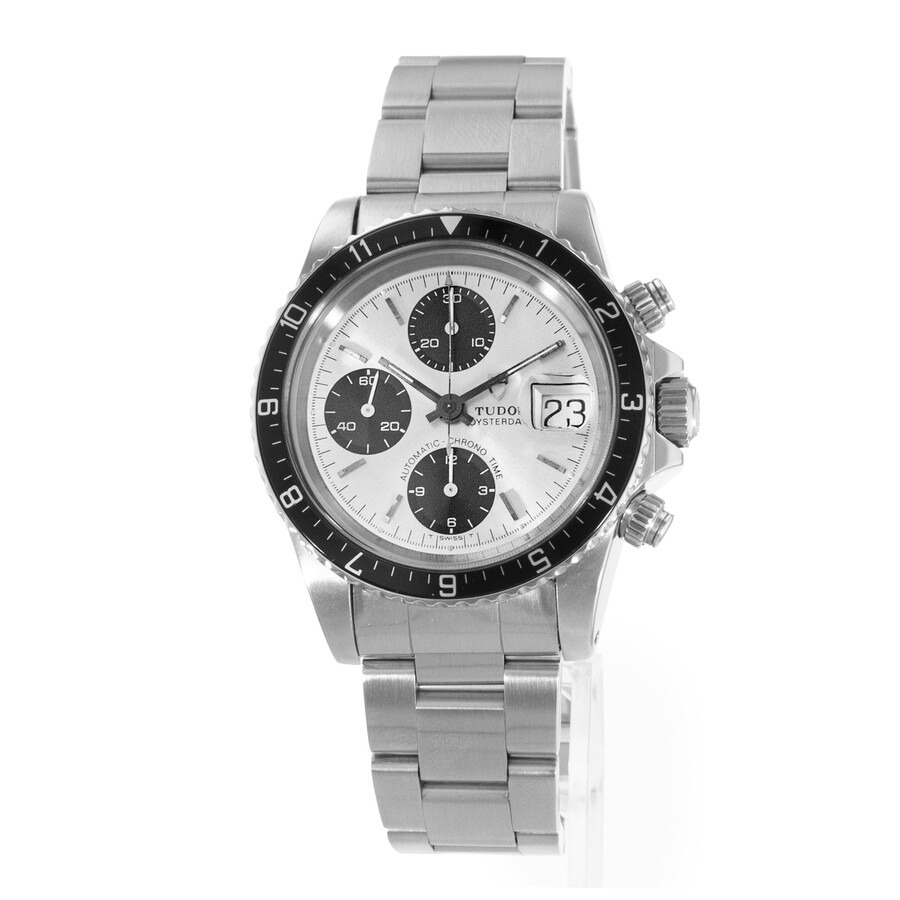 Pre-owned Tudor Oysterdate Big Block Chronograph Automatic Silver Dial Men's Watch 79170 - 4
