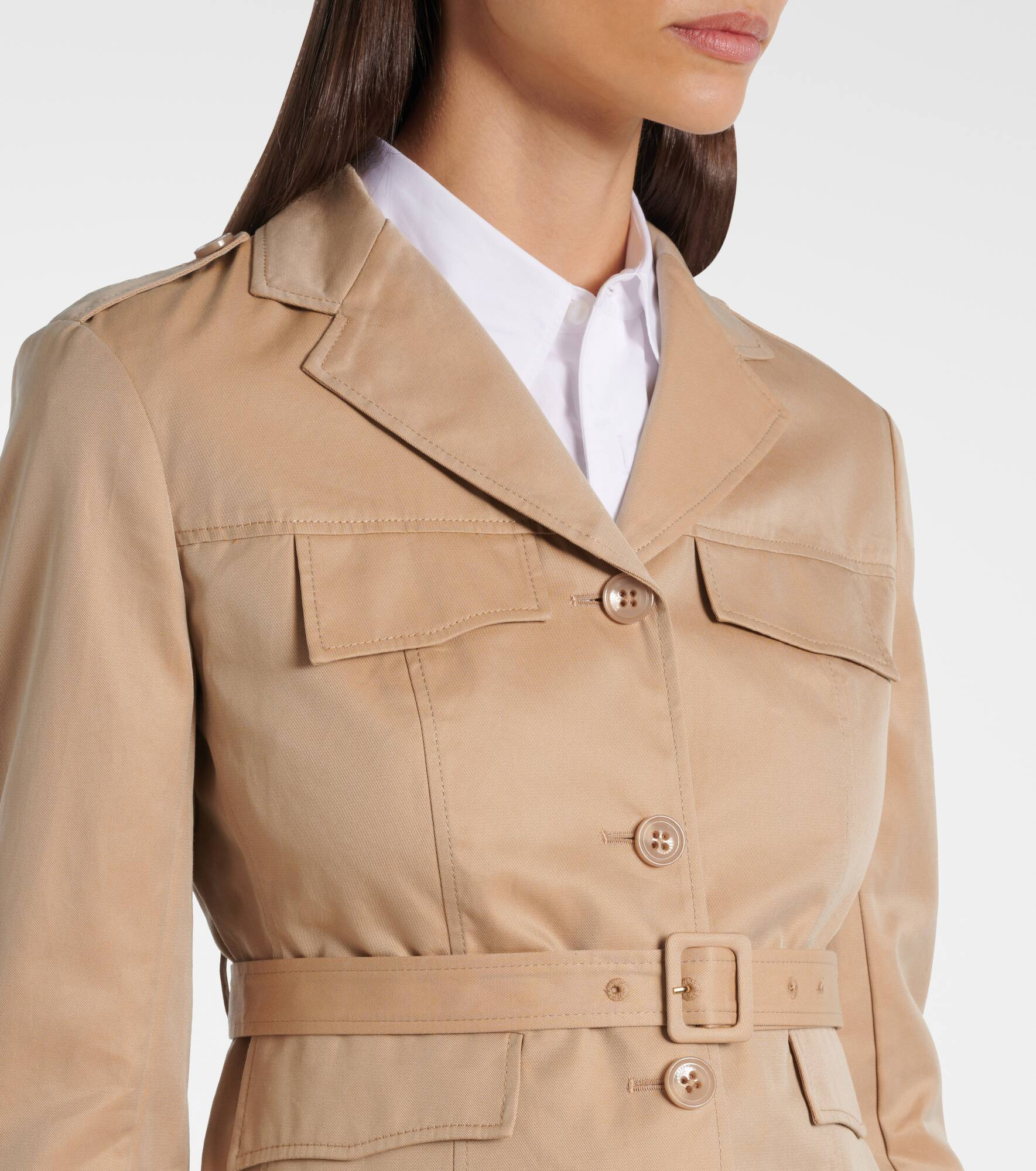 Luxury Layer cotton trench coat - 4