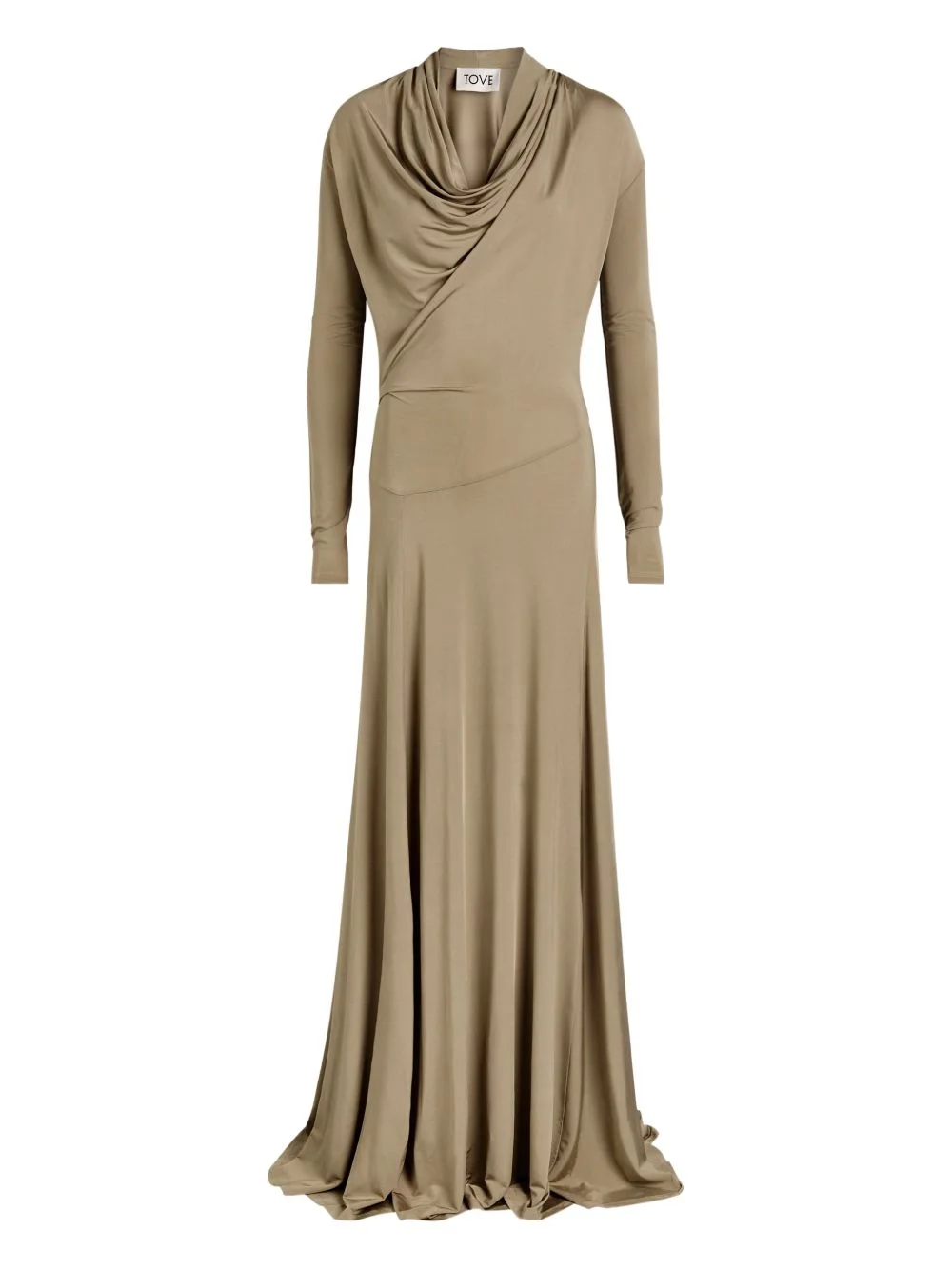 Vevina cowl-neck maxi dress - 1