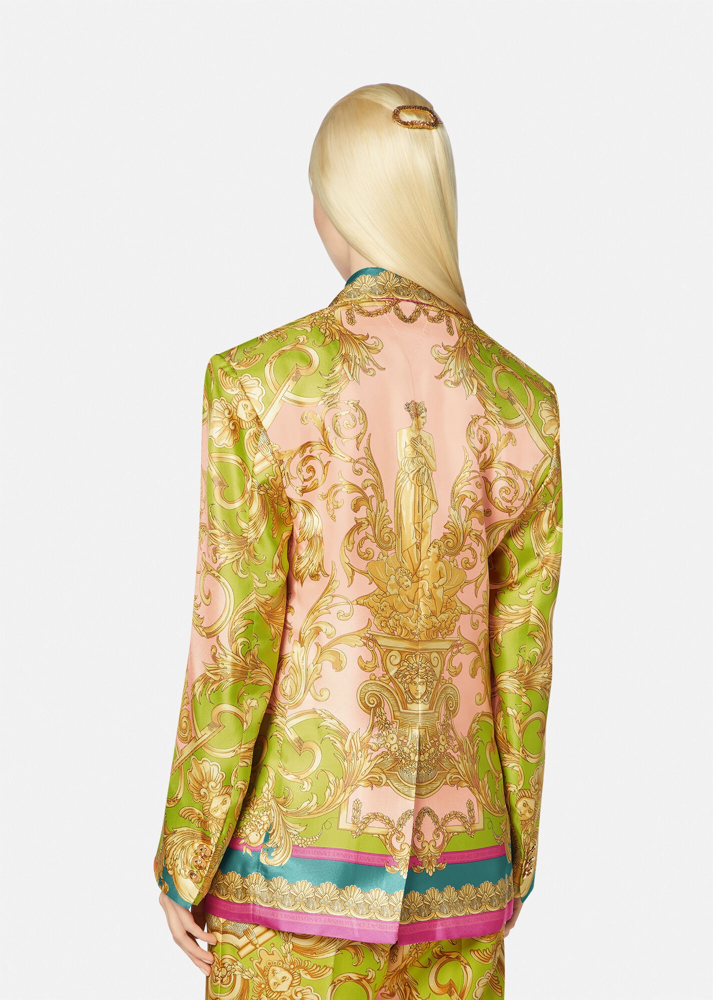 Barocco Goddess Silk Blazer - 3