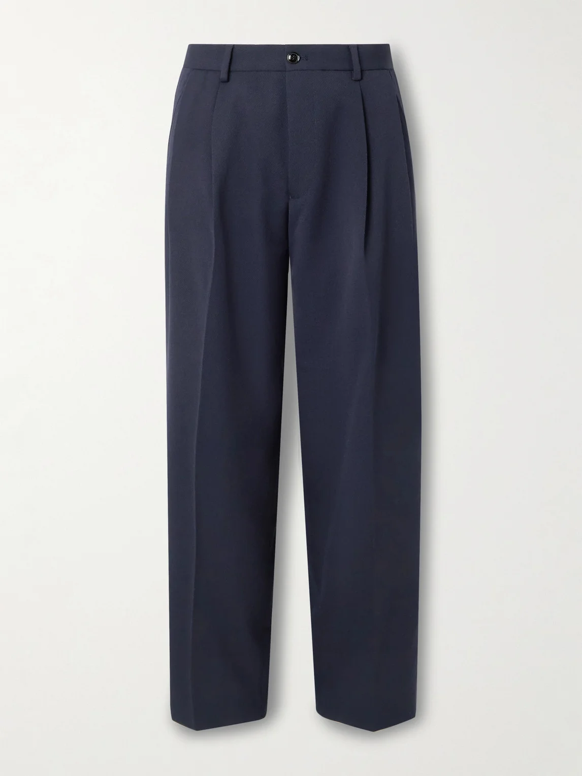 Justin 10002 Straight-Leg Pleated Wool-Blend Twill Suit Trousers - 1