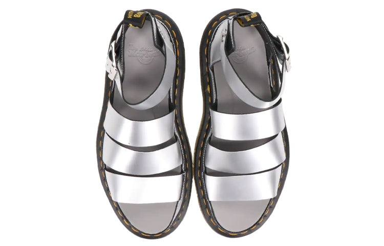 (WMNS) DrMartens Clarissa Thick Sole Sandals Silver 26687972 - 4