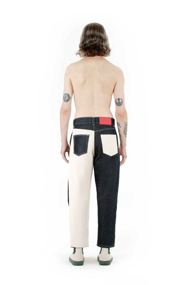 SUNNEI PANTS / denim / ecru outlook
