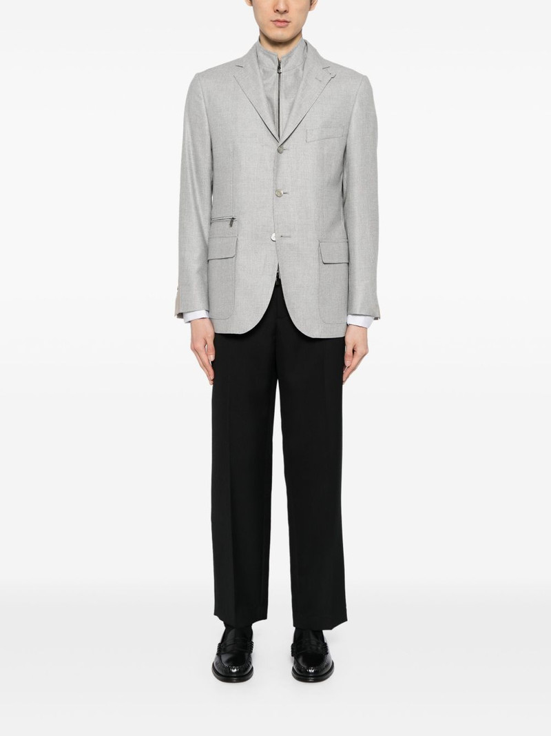 CORNELIANI layered mélange-effect blazer outlook