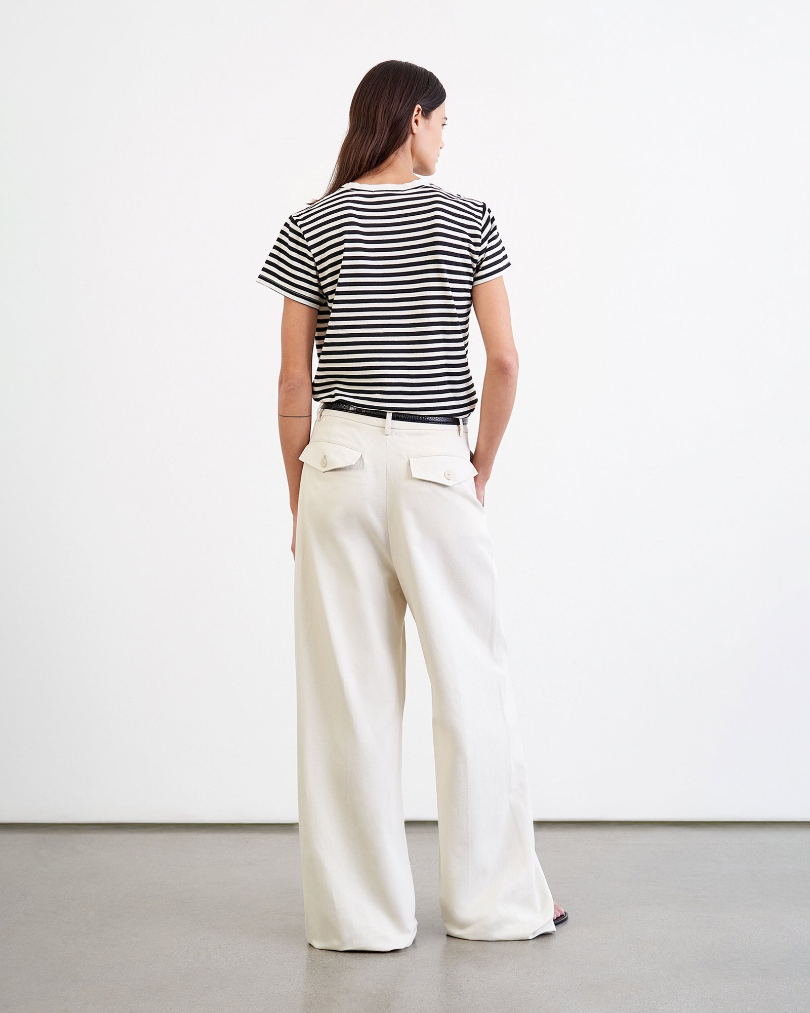 STRIPED LANA CREWNECK TEE - 4