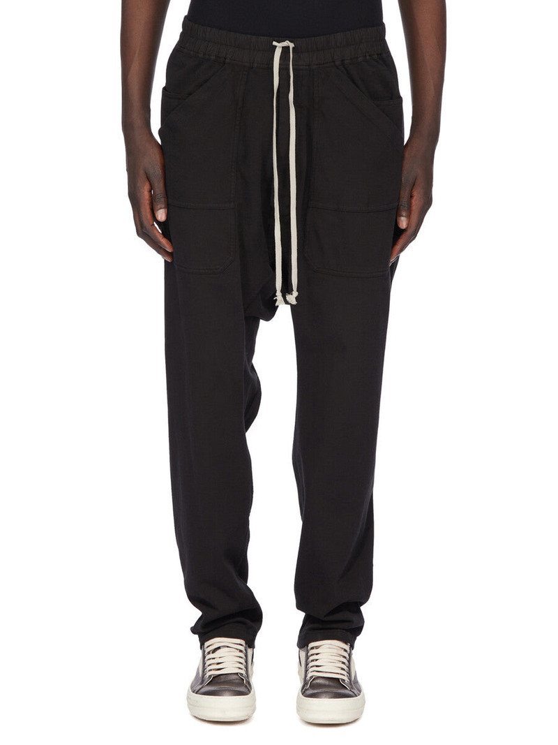 drawstring drop-crotch trousers 1