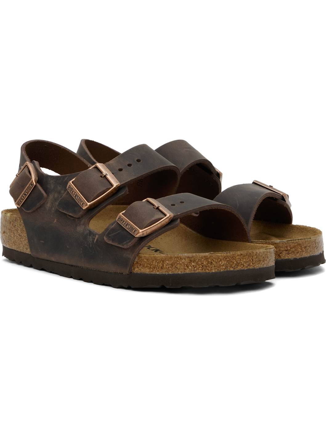 Brown Regular Milano Sandals - 4