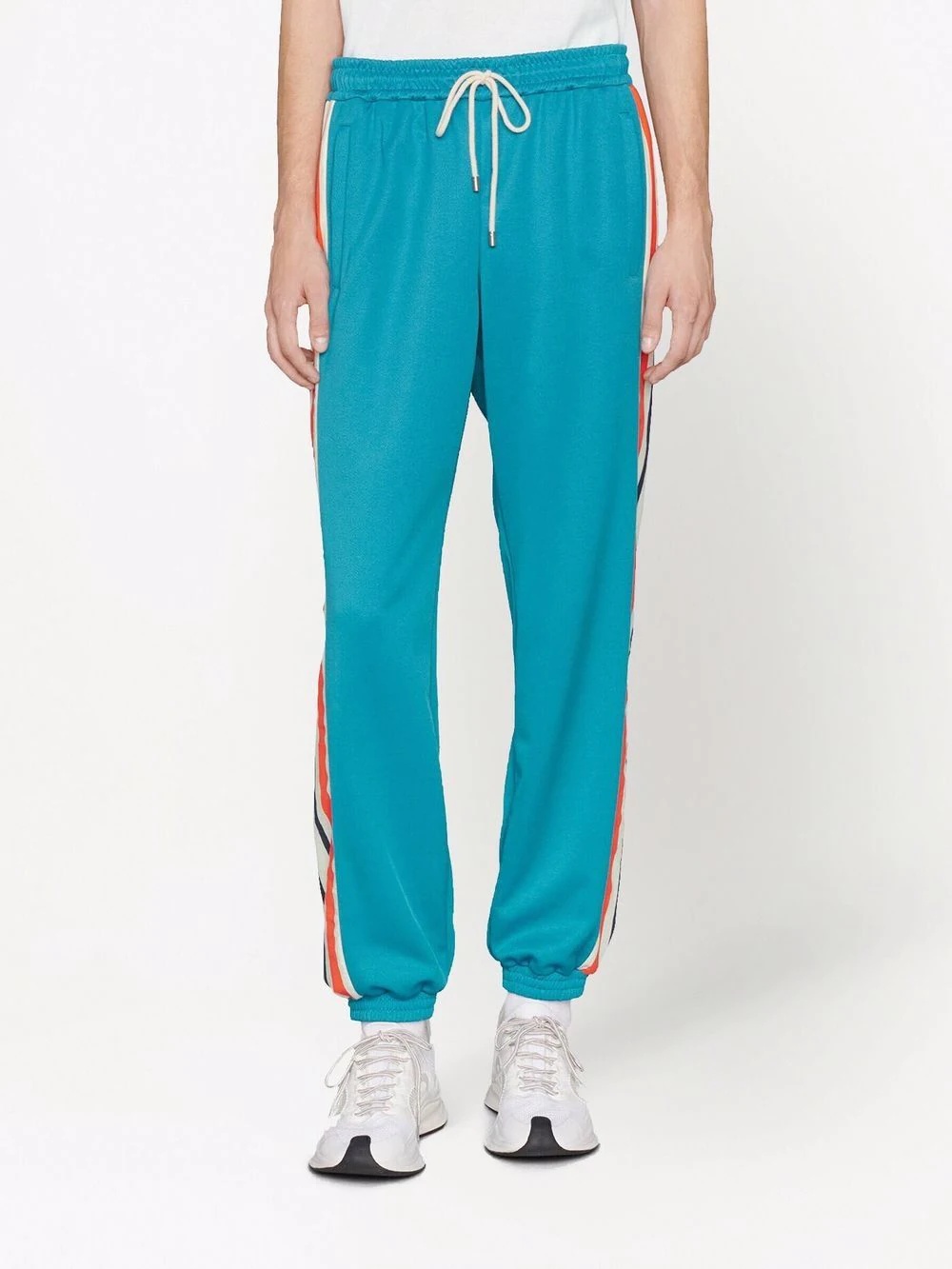 side-stripe track pants - 3