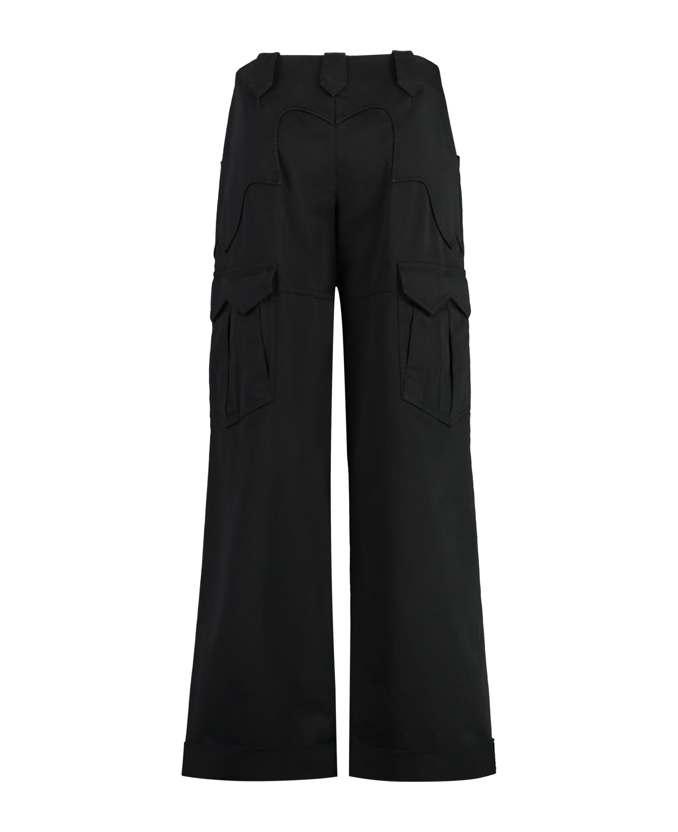 Gabardine Cargo Trousers - 2