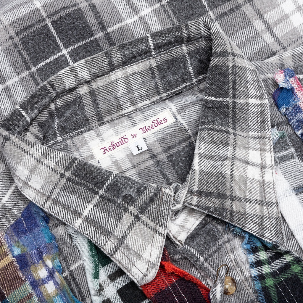 RIBBON FLANNEL SHIRT - ASSORTED - 3