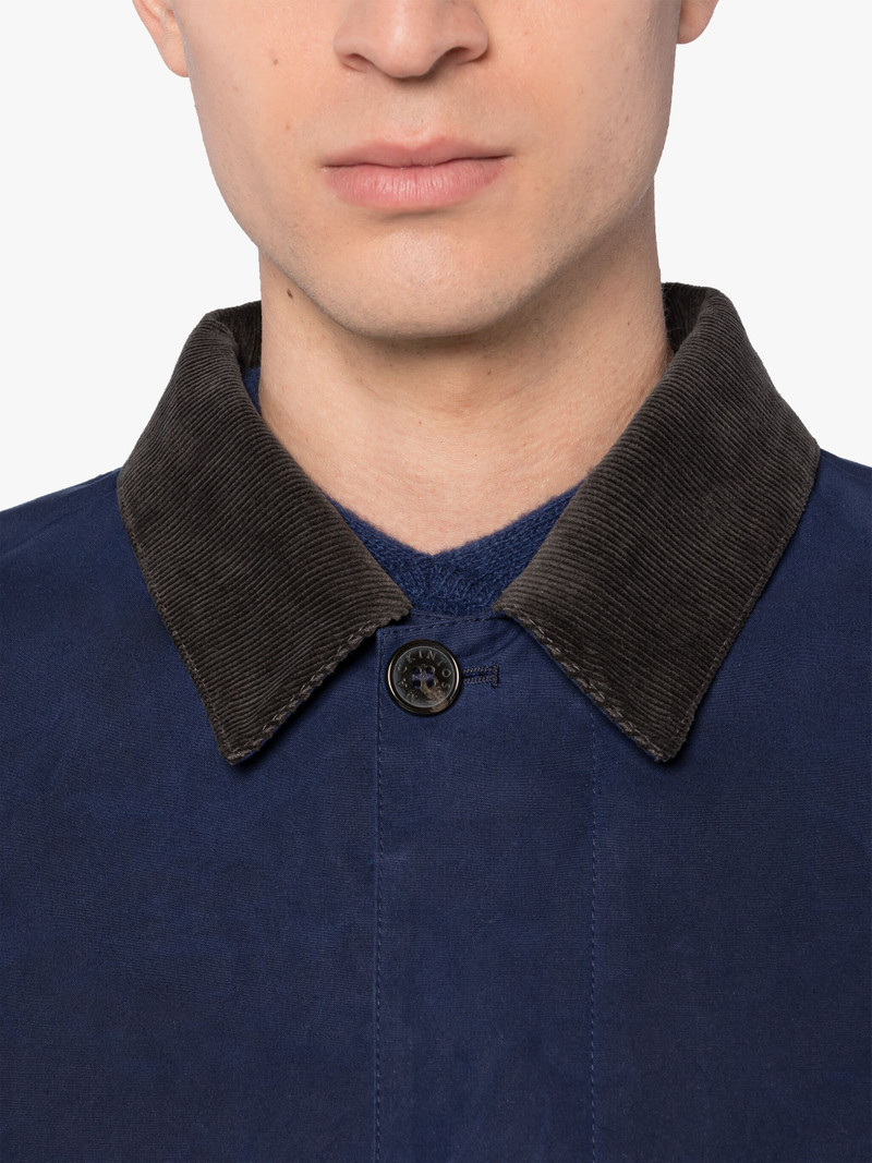 DRIZZLE NAVY WAXED COTTON CHORE JACKET 5