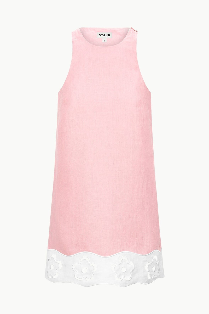 STAUD MIKA LINEN 드레스 화이트 - 1