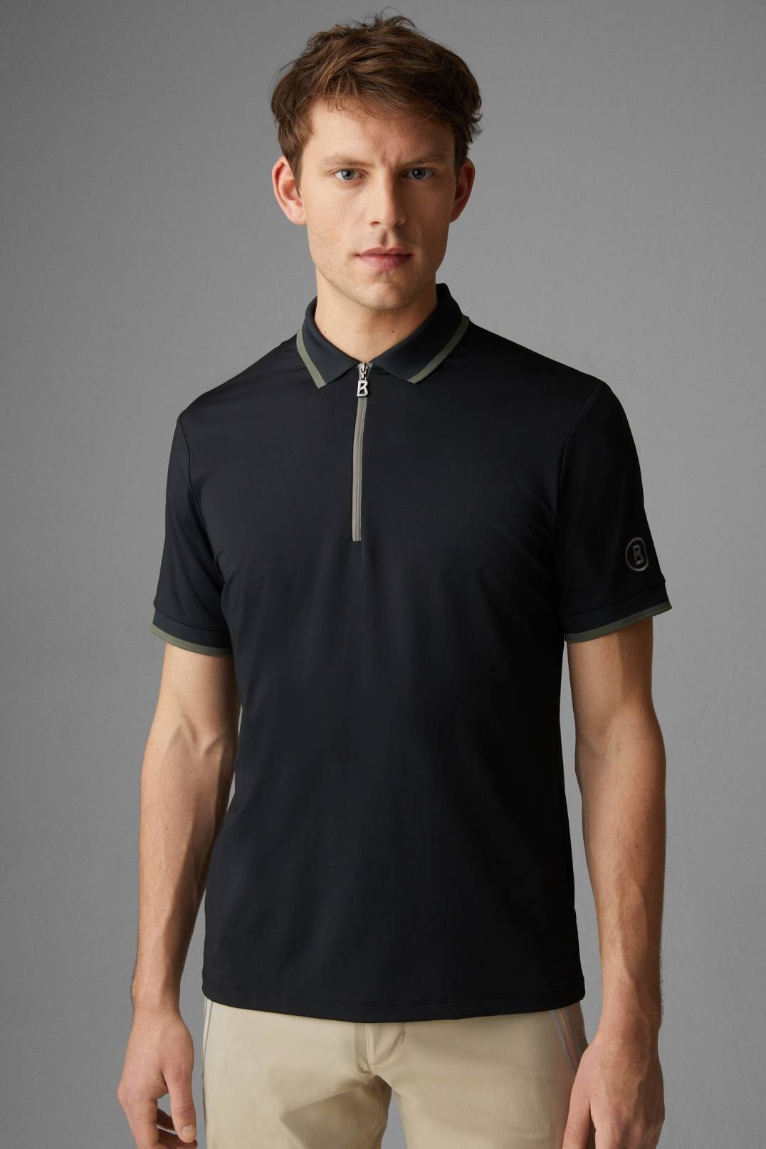 CODY FUNCTIONAL POLO SHIRT IN BLACK - 2