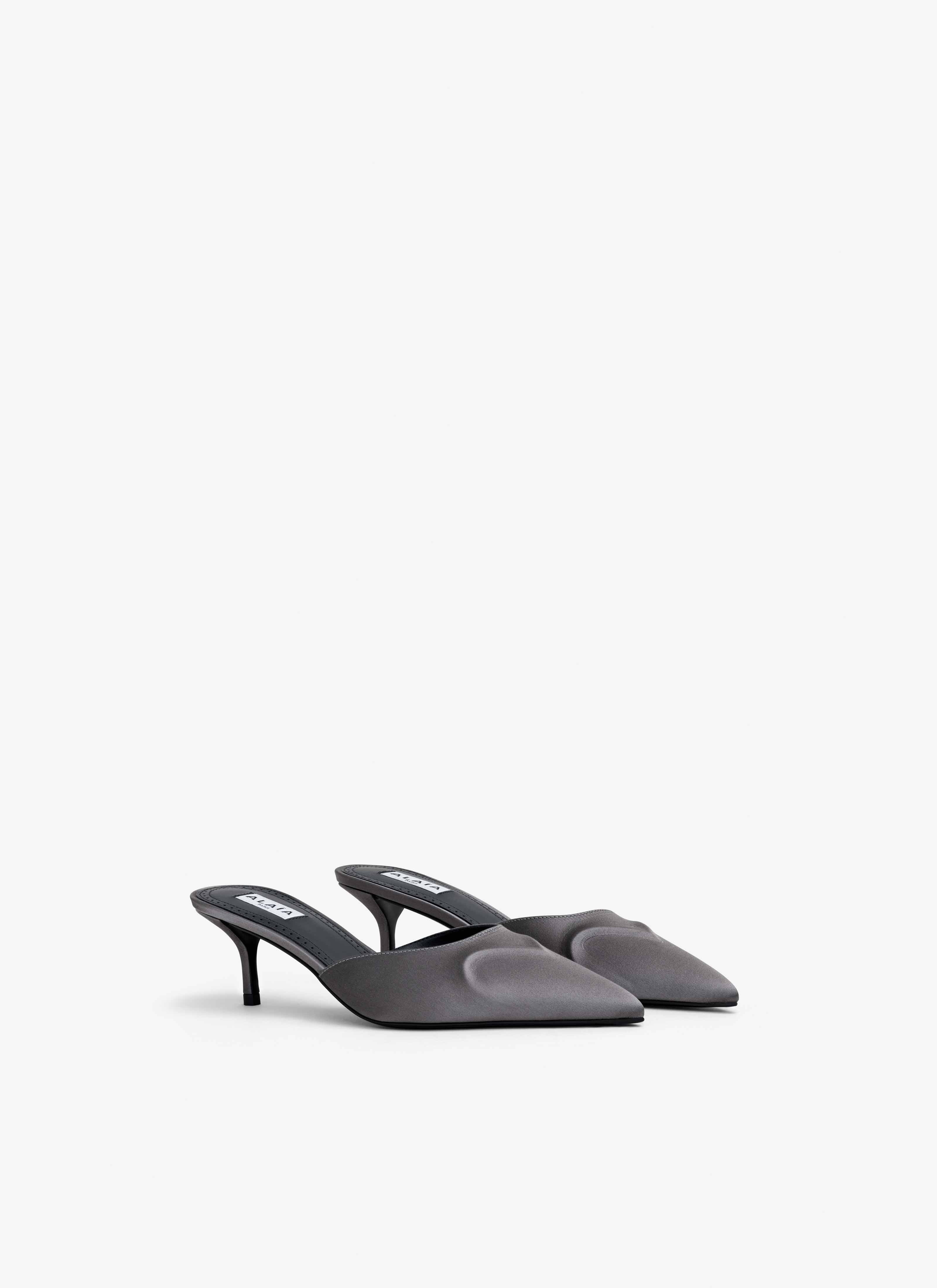 LE CŒUR 3D MULES IN SATIN - 3