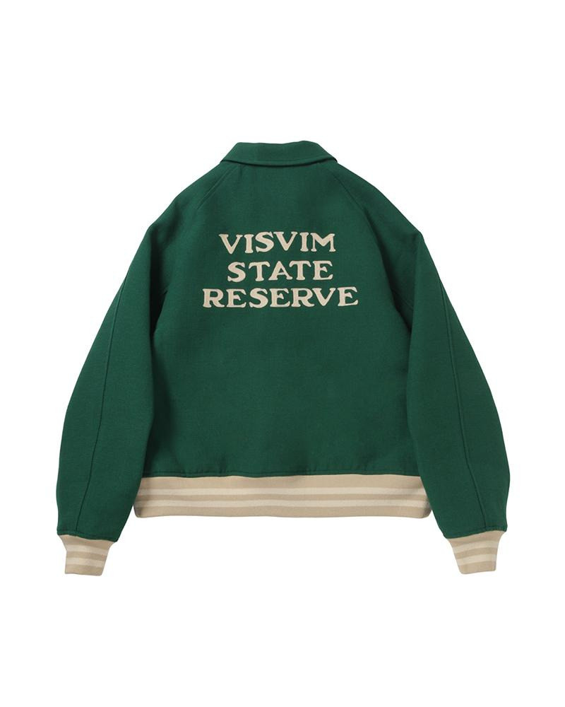 visvim CRESTWOOD VARSITY JKT GREEN outlook