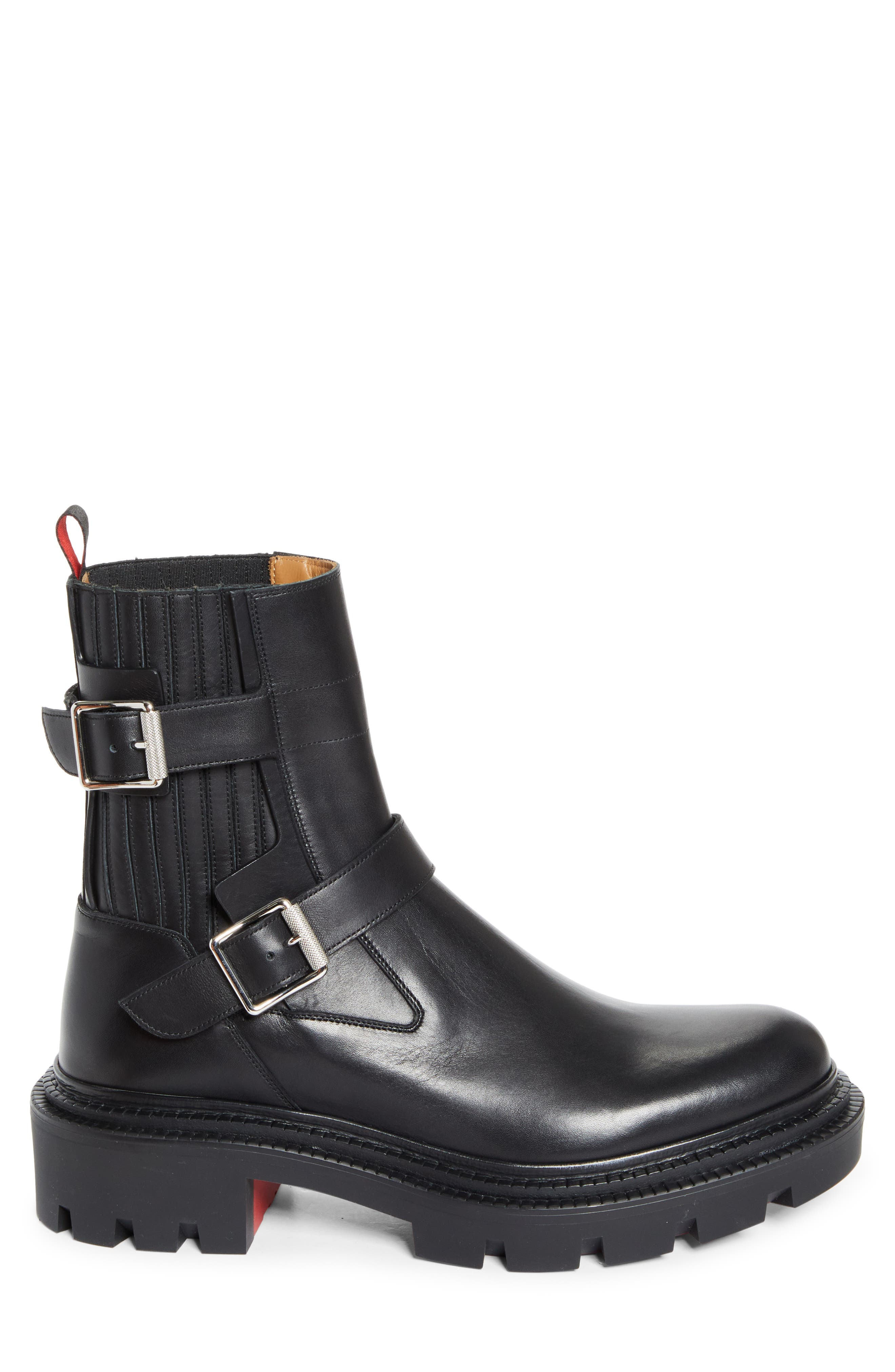 Christian Louboutin Oxybootie College Lugged Engineer Boot in Black at Nordstrom - 3