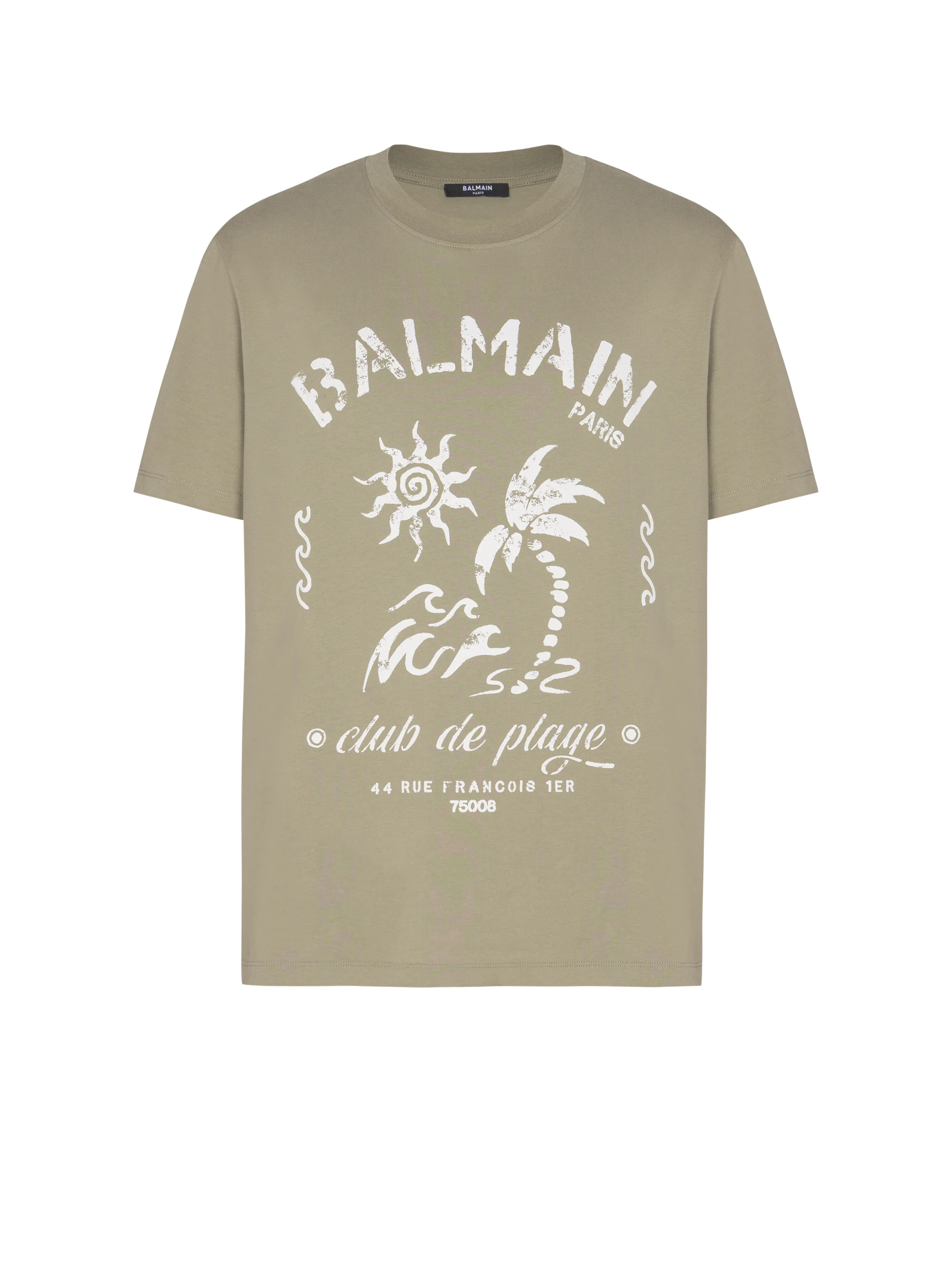 T-shirt with Balmain Plage print - 1