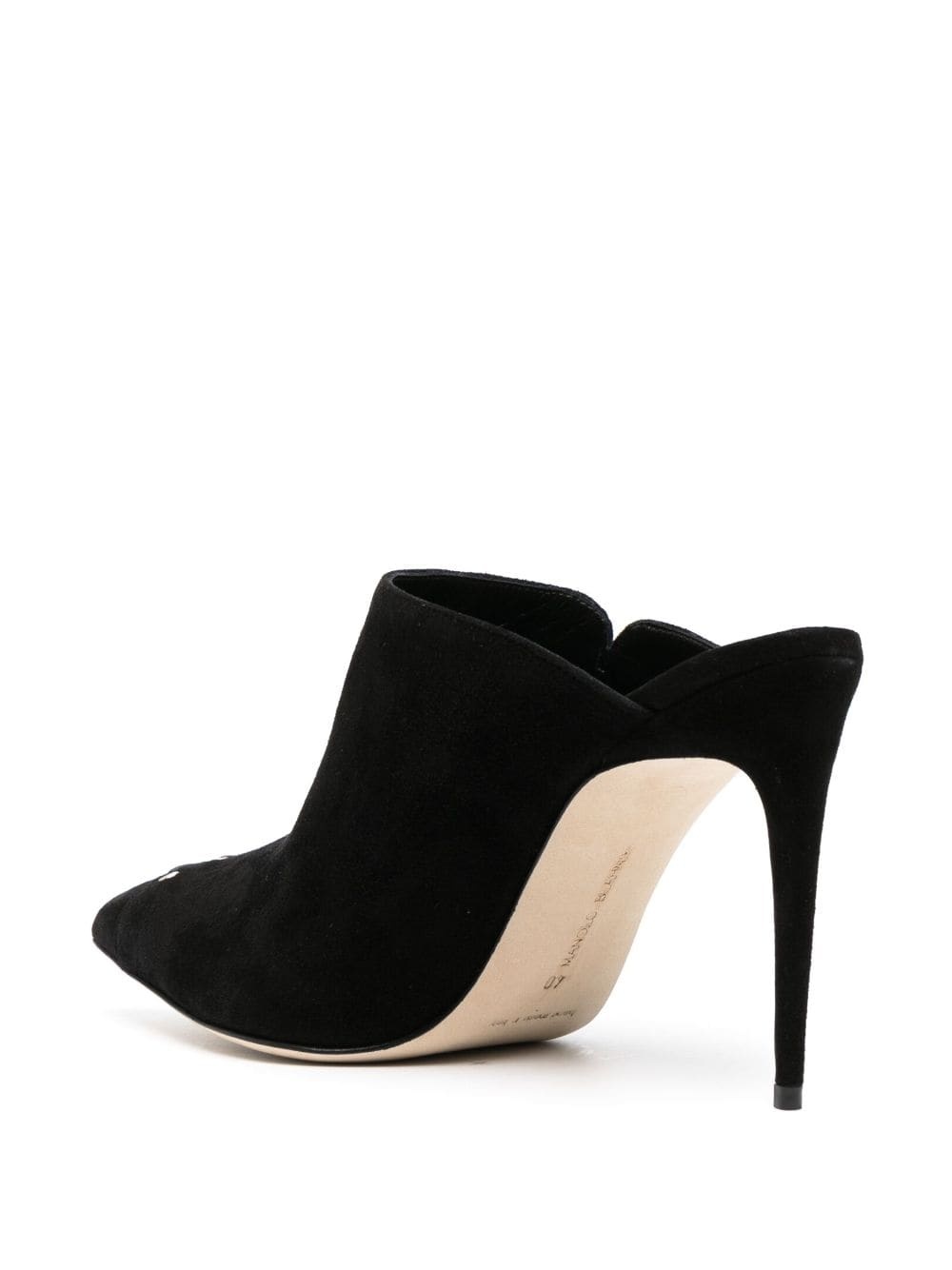 Dobre 105mm suede mules - 3