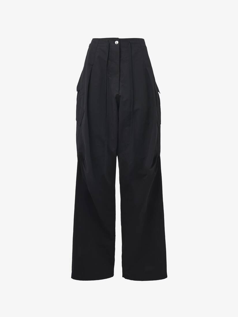 パンツ alexander mcqueen Oversize cargo trousers Black Cotton Cargo Pants by McQueen on Sale