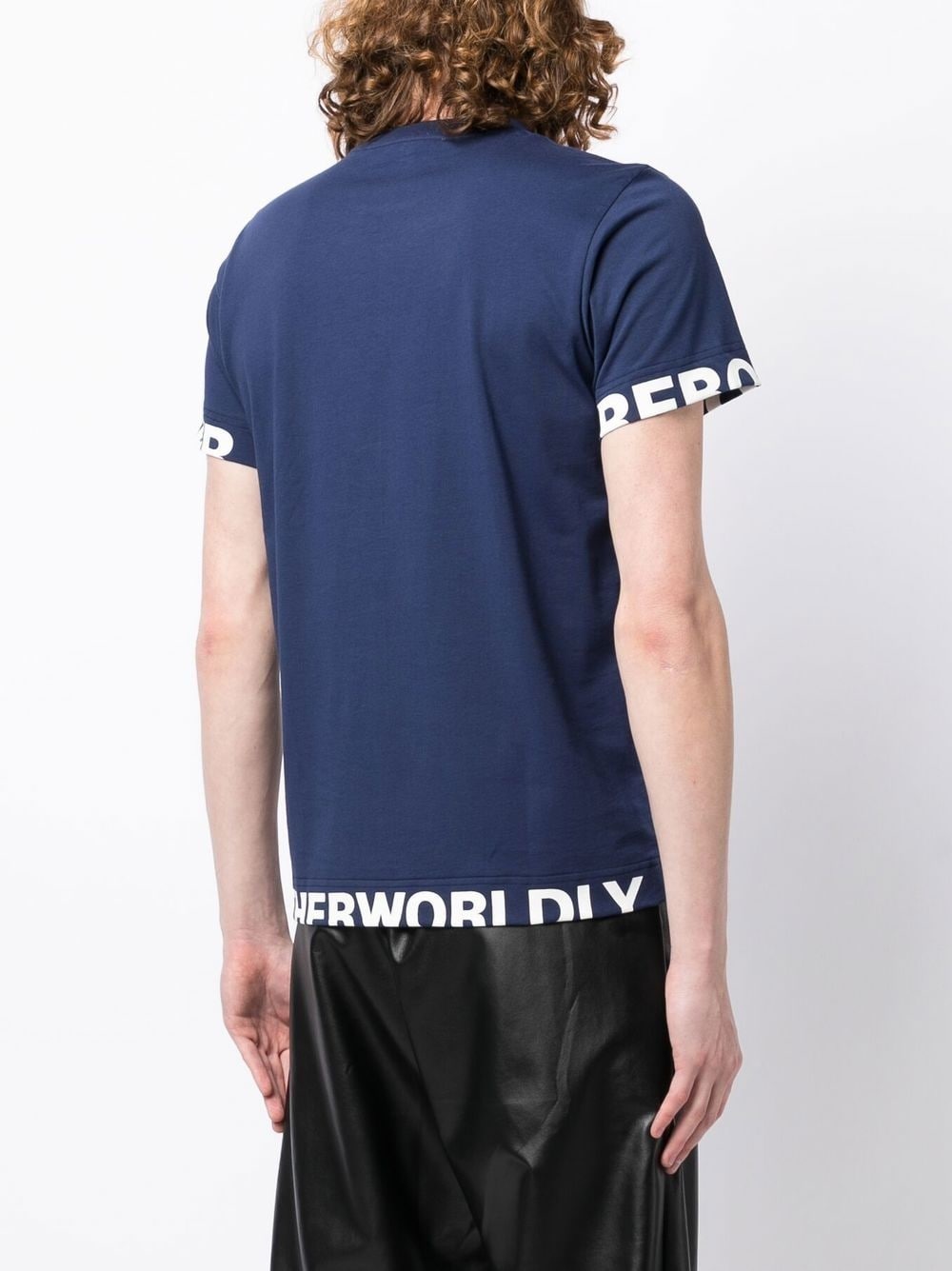 Walter Van Beirendonck Body Print Cotton T-Shirt - Blue