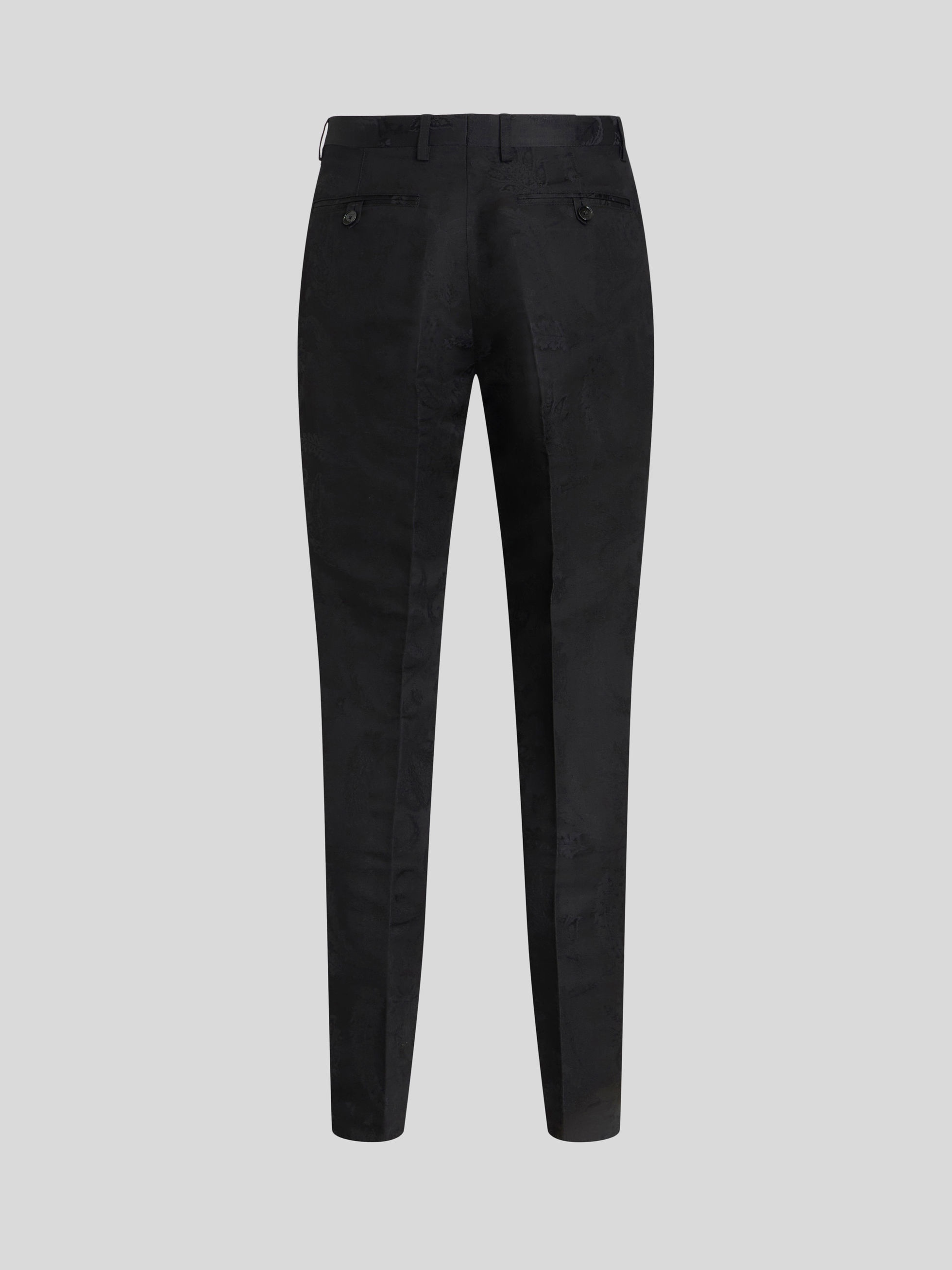 FLORAL PAISLEY JACQUARD TROUSERS - 5