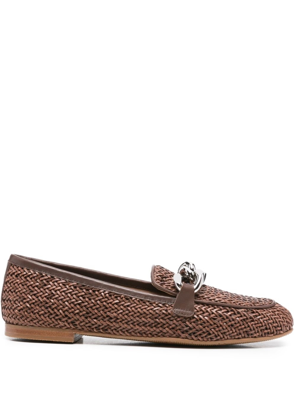 woven chain loafers - 1