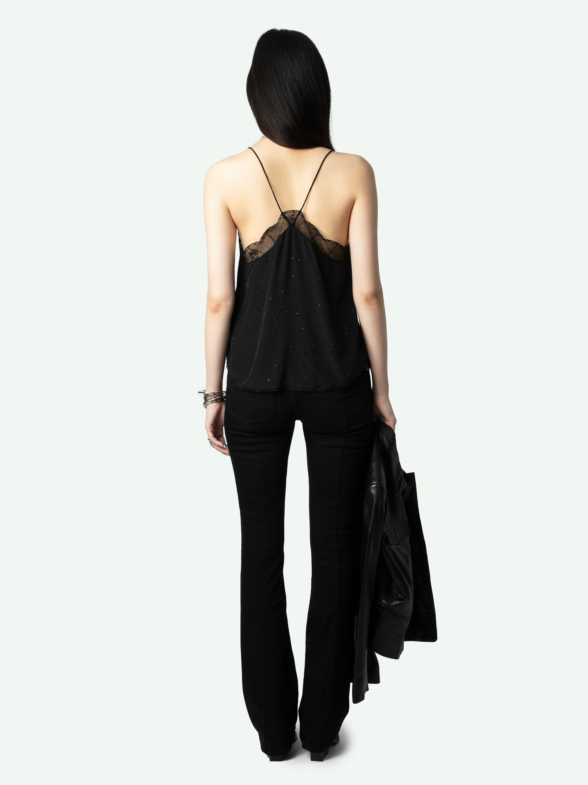 Christy Diamanté Silk Camisole - 3