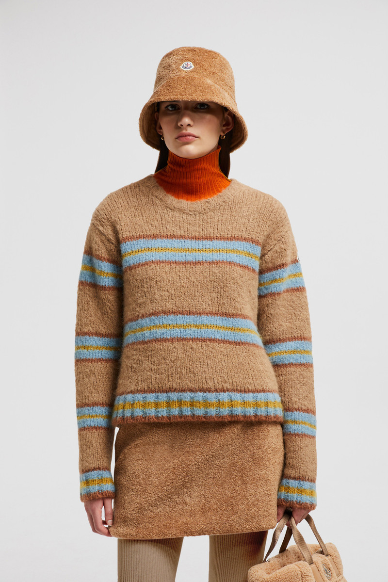 Moncler Striped Alpaca Blend Sweater outlook