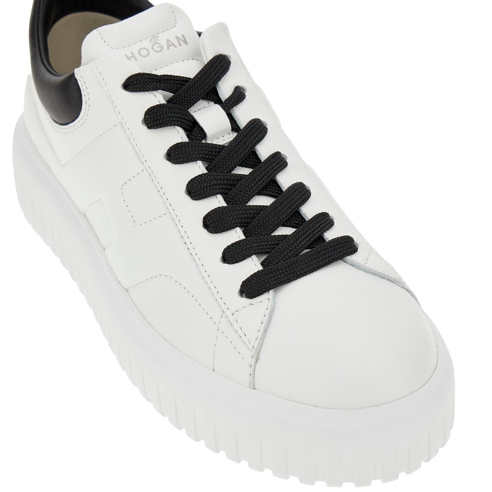 'H-STRIPES' LEATHER SNEAKERS - 2