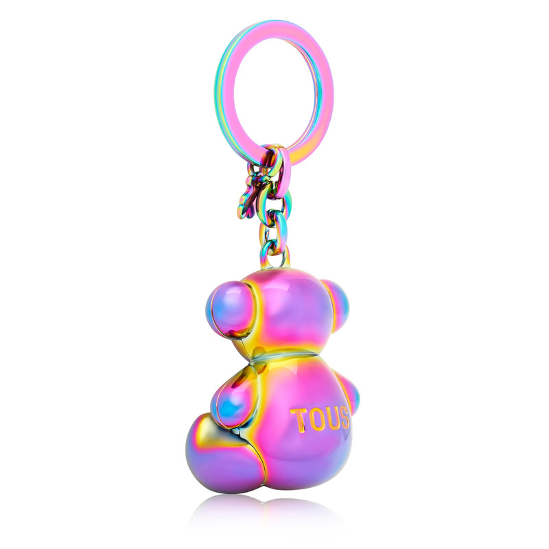 TOUS Iridescent metal Bold Bear Key ring outlook