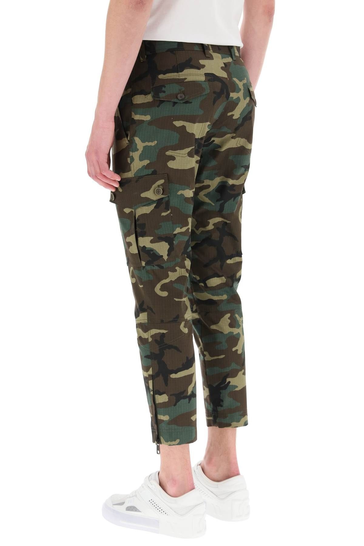 CAMOUFLAGE CARGO PANTS - 4