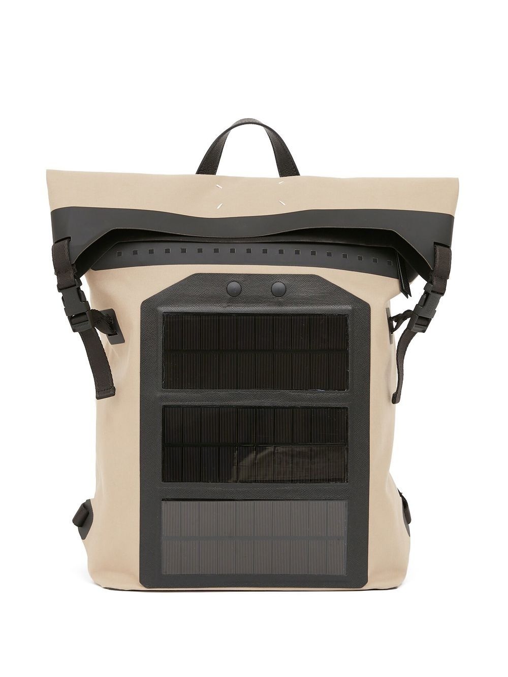 folded-top buckle-fastening backpack - 1