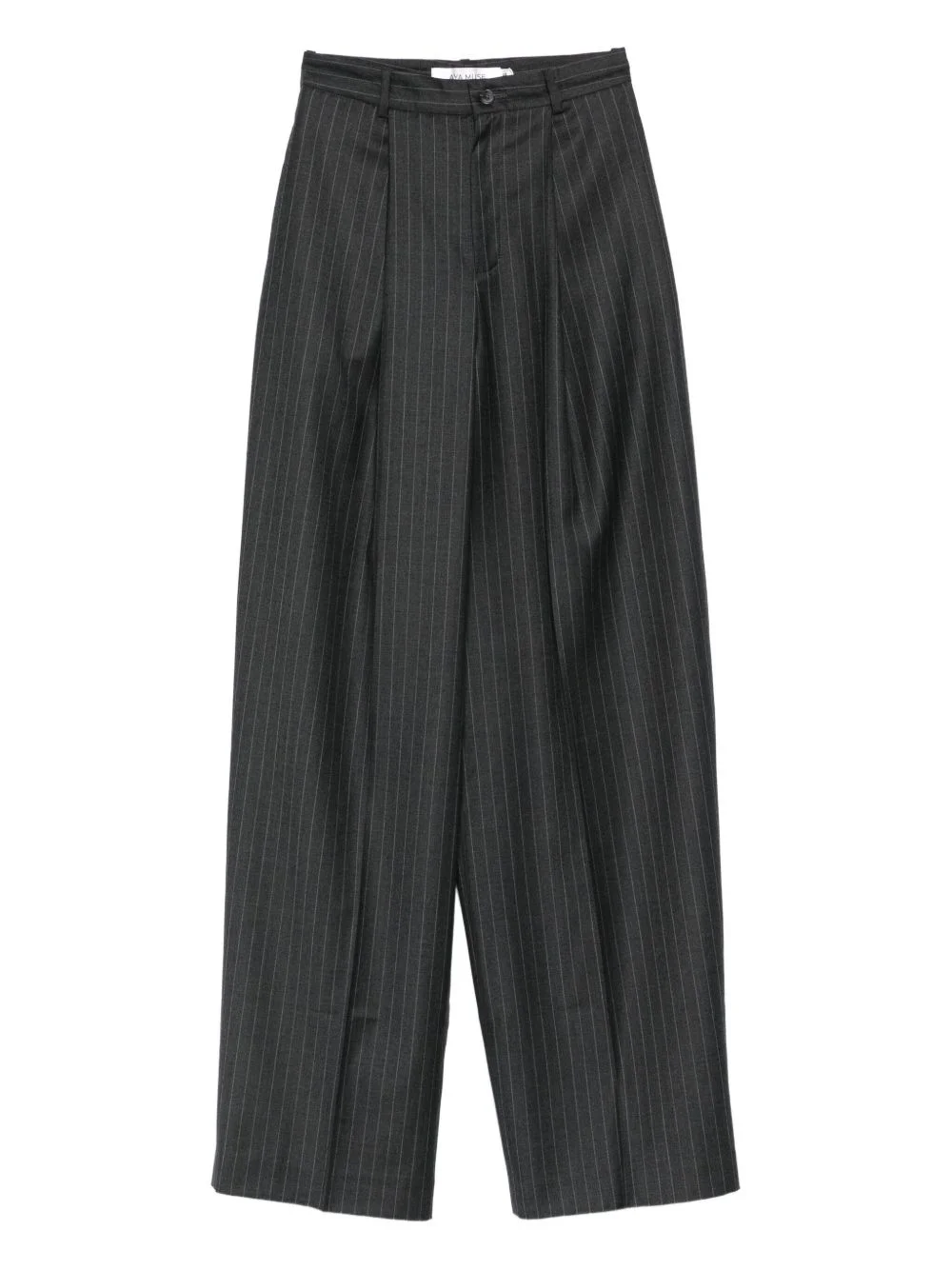 pinstripe-print pleated trousers - 1