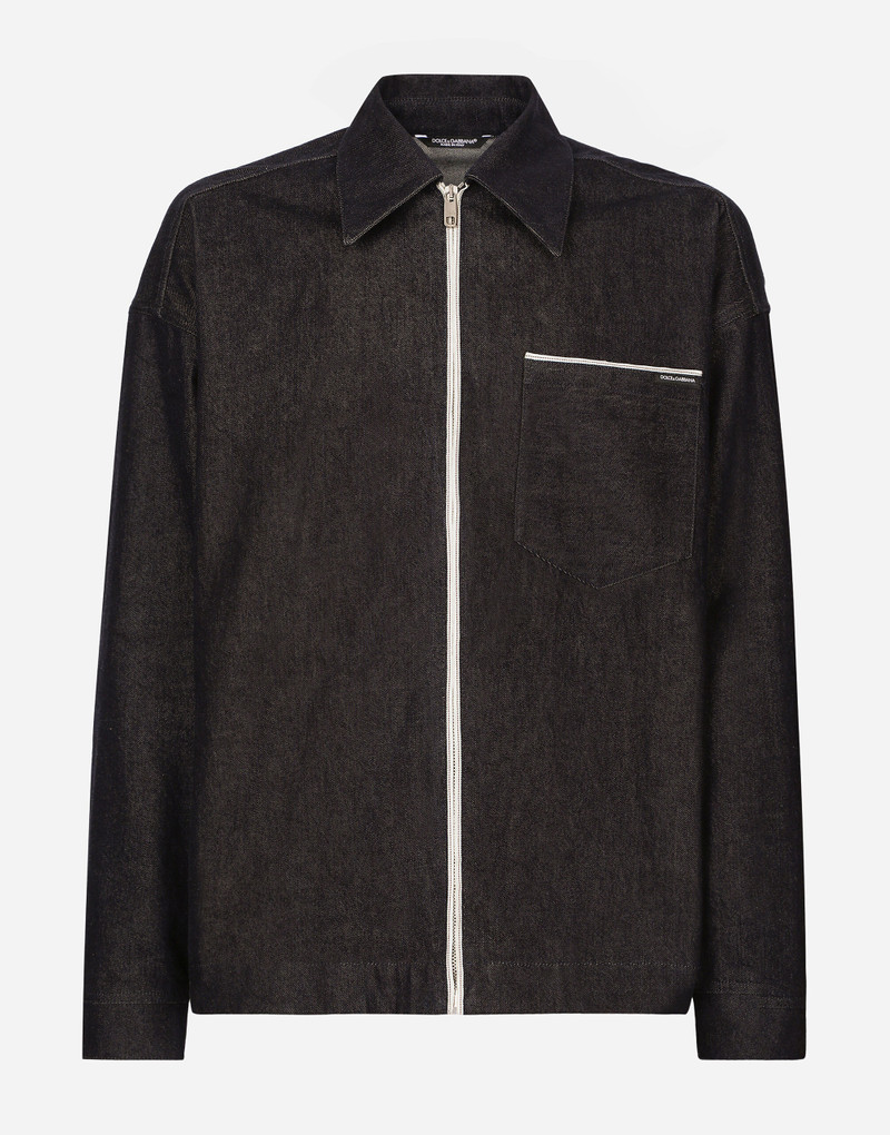 Selvedge denim 블라우스 와 지퍼 - 1