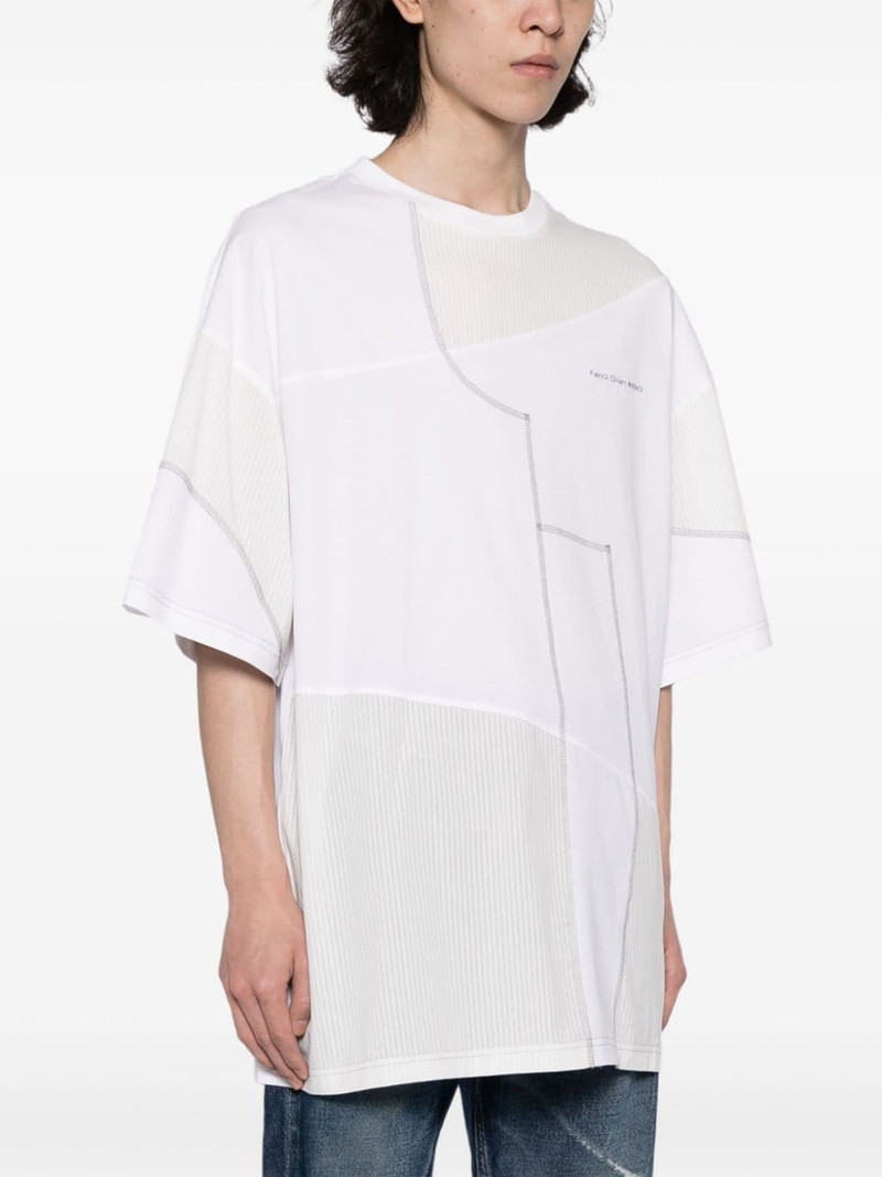 panelled cotton T-shirt 3