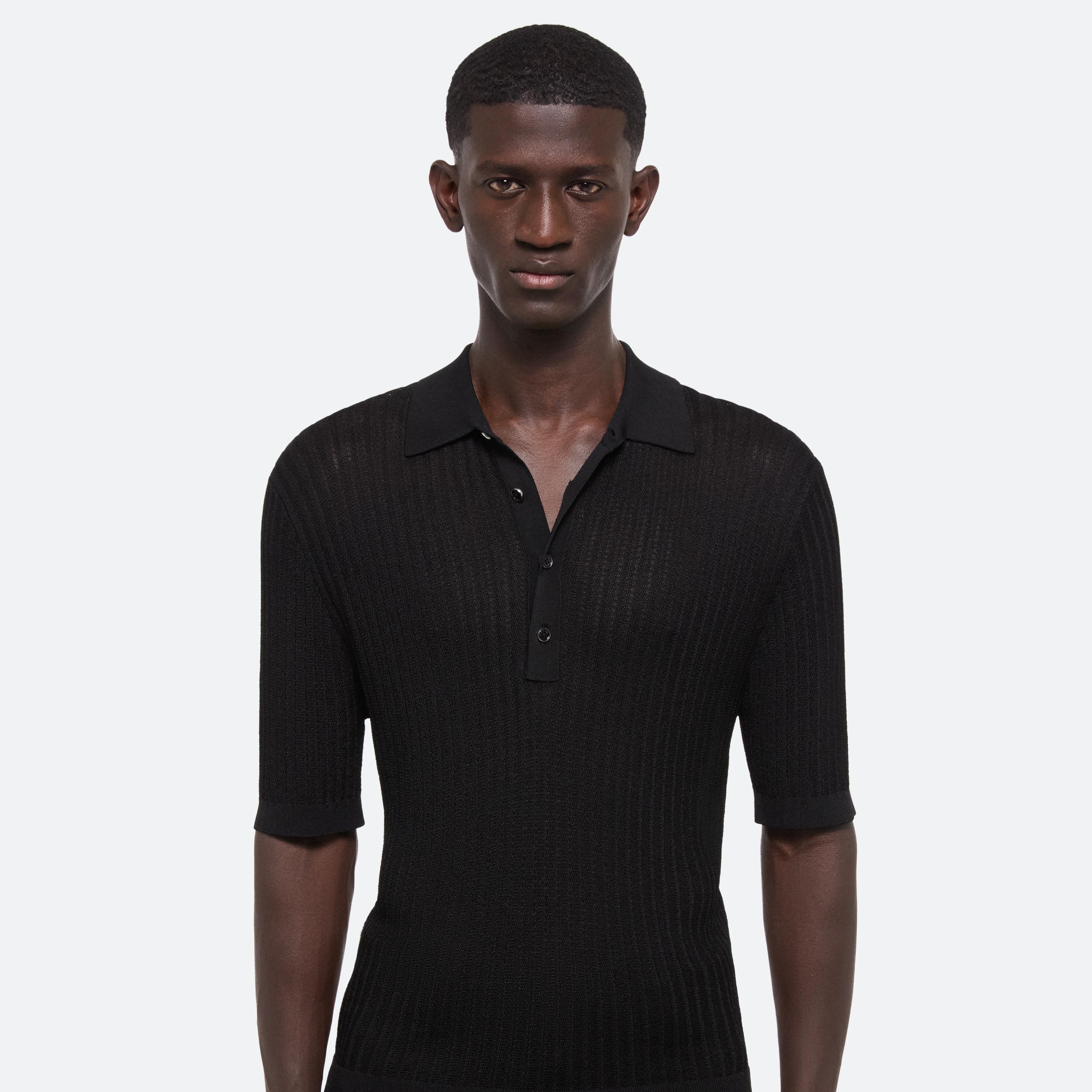 POINTELLE RIB POLO - 6