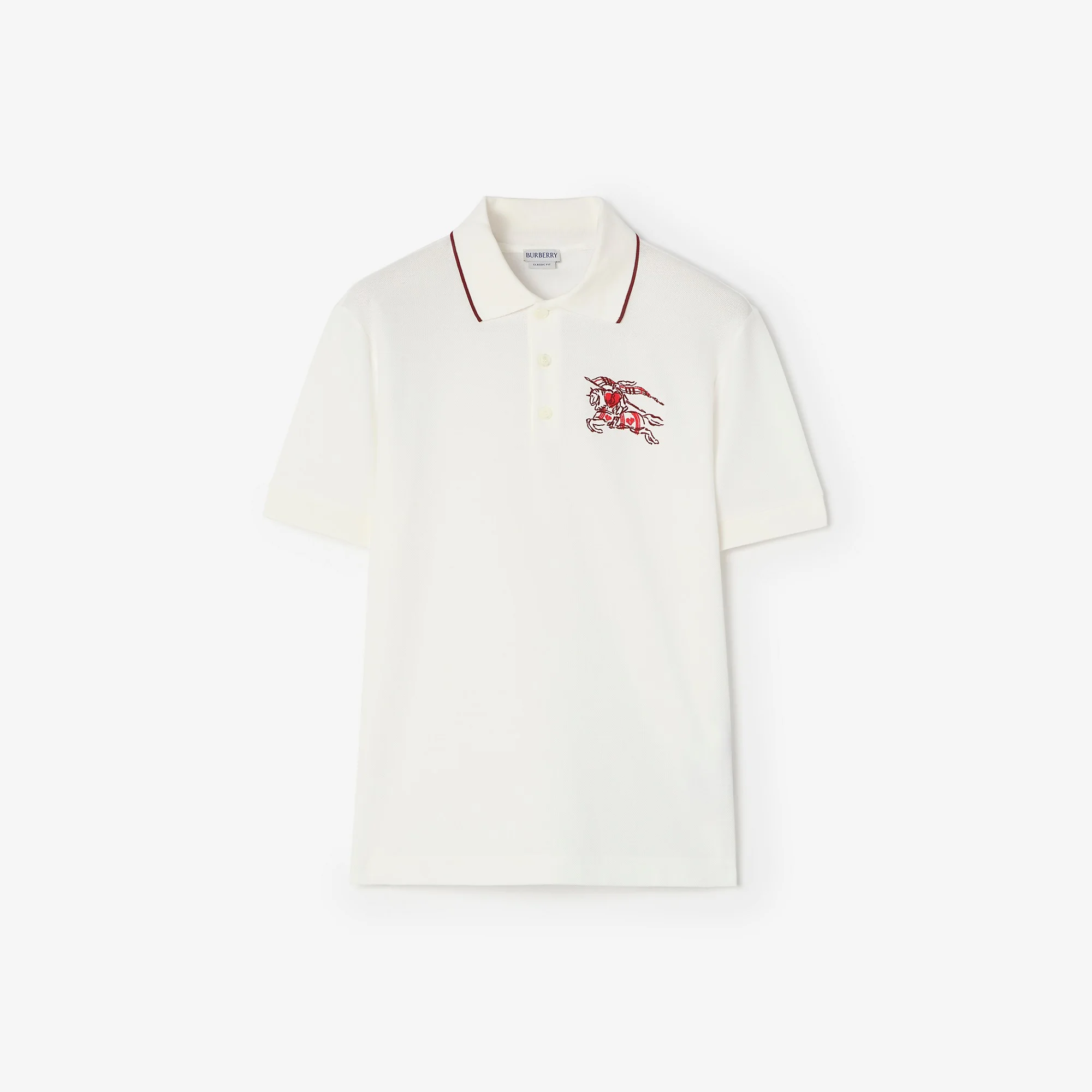 Heart Knight Cotton Polo Shirt - 1