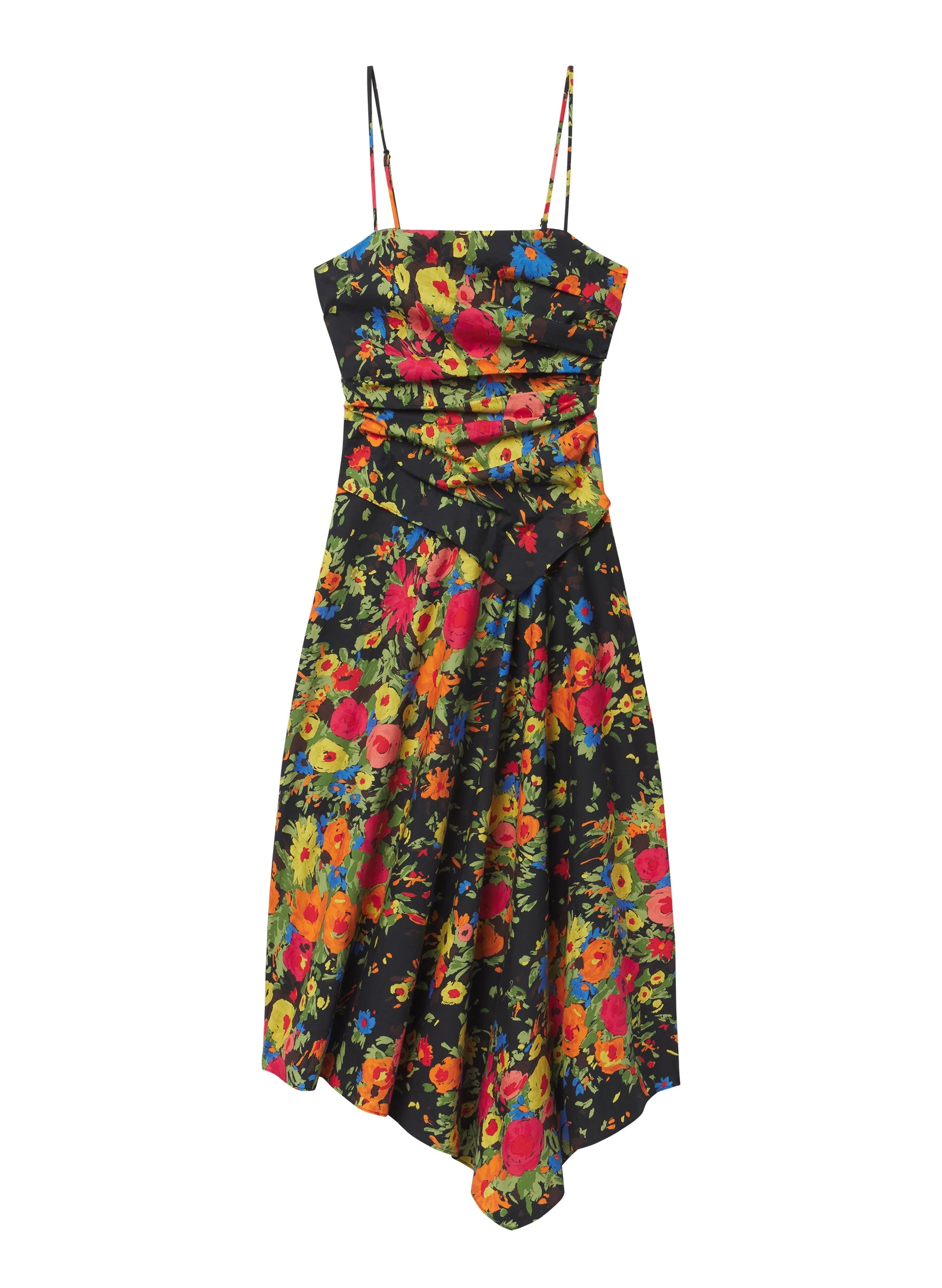 Peyton Floral Cotton Midi Dress - 1