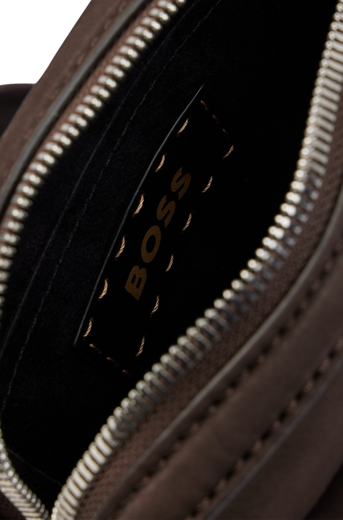 LEATHER REPORTER BAG WITH BRANDED TRIMS - 6