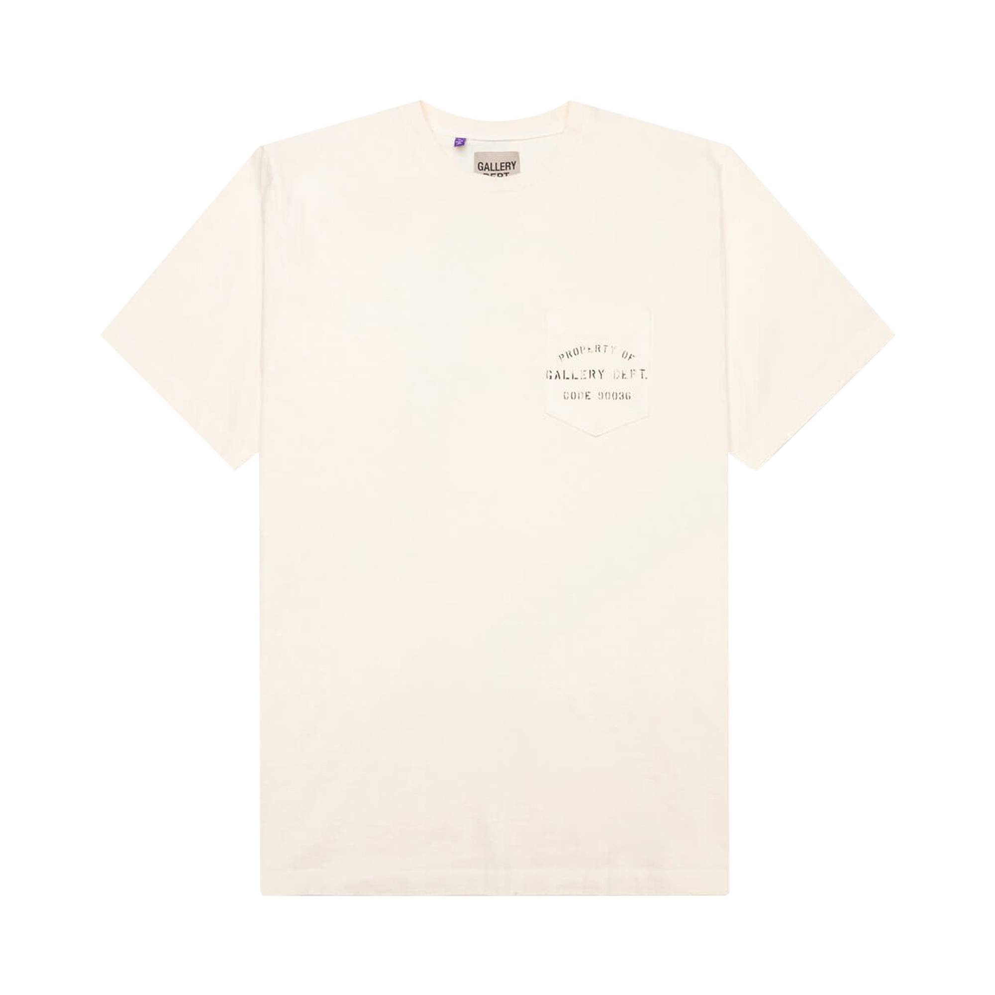 Gallery Dept. Property Of Stencil Tee 'Antique White' - 1
