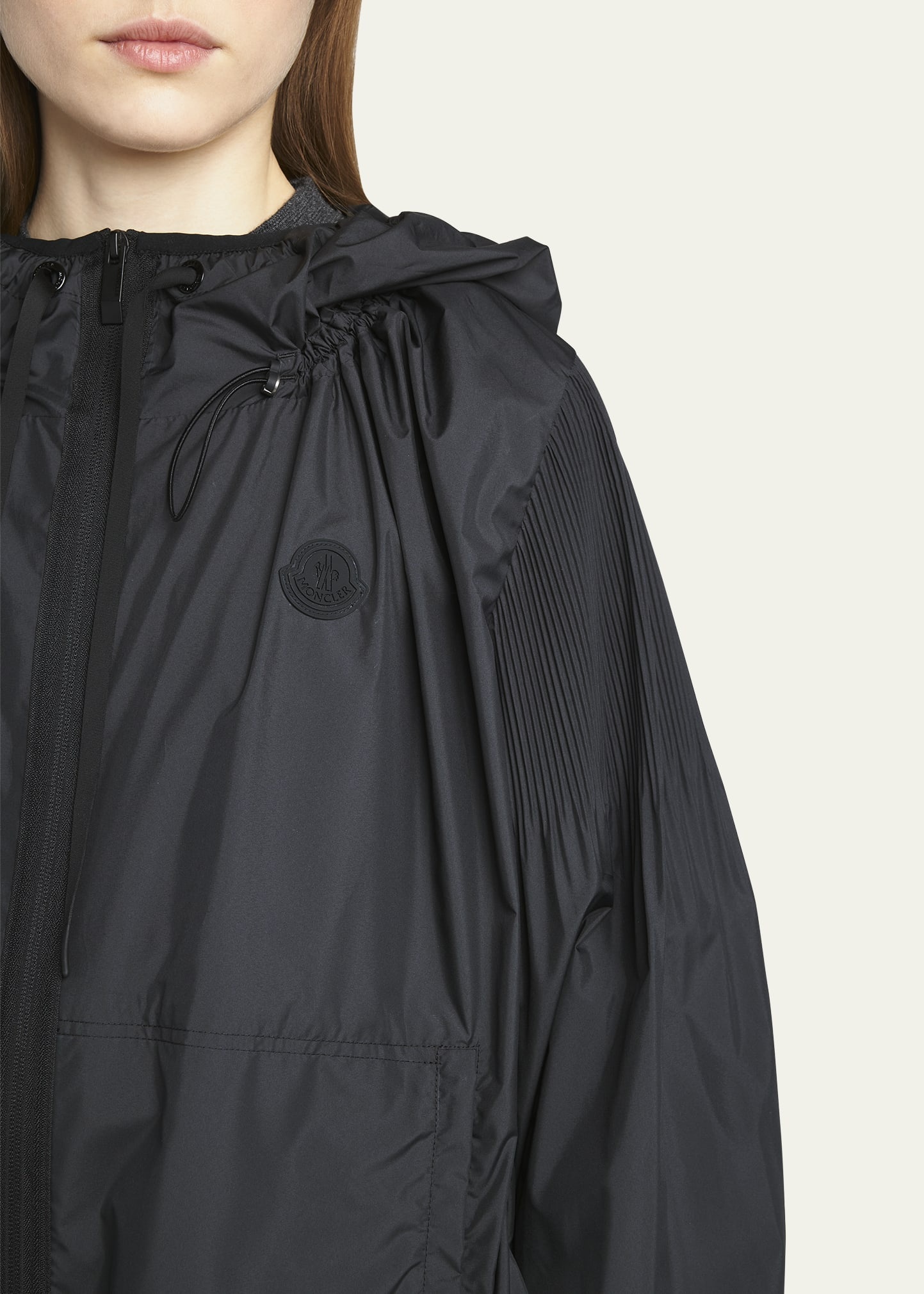 Auxonne Matte Hooded Windbreaker Jacket - 5