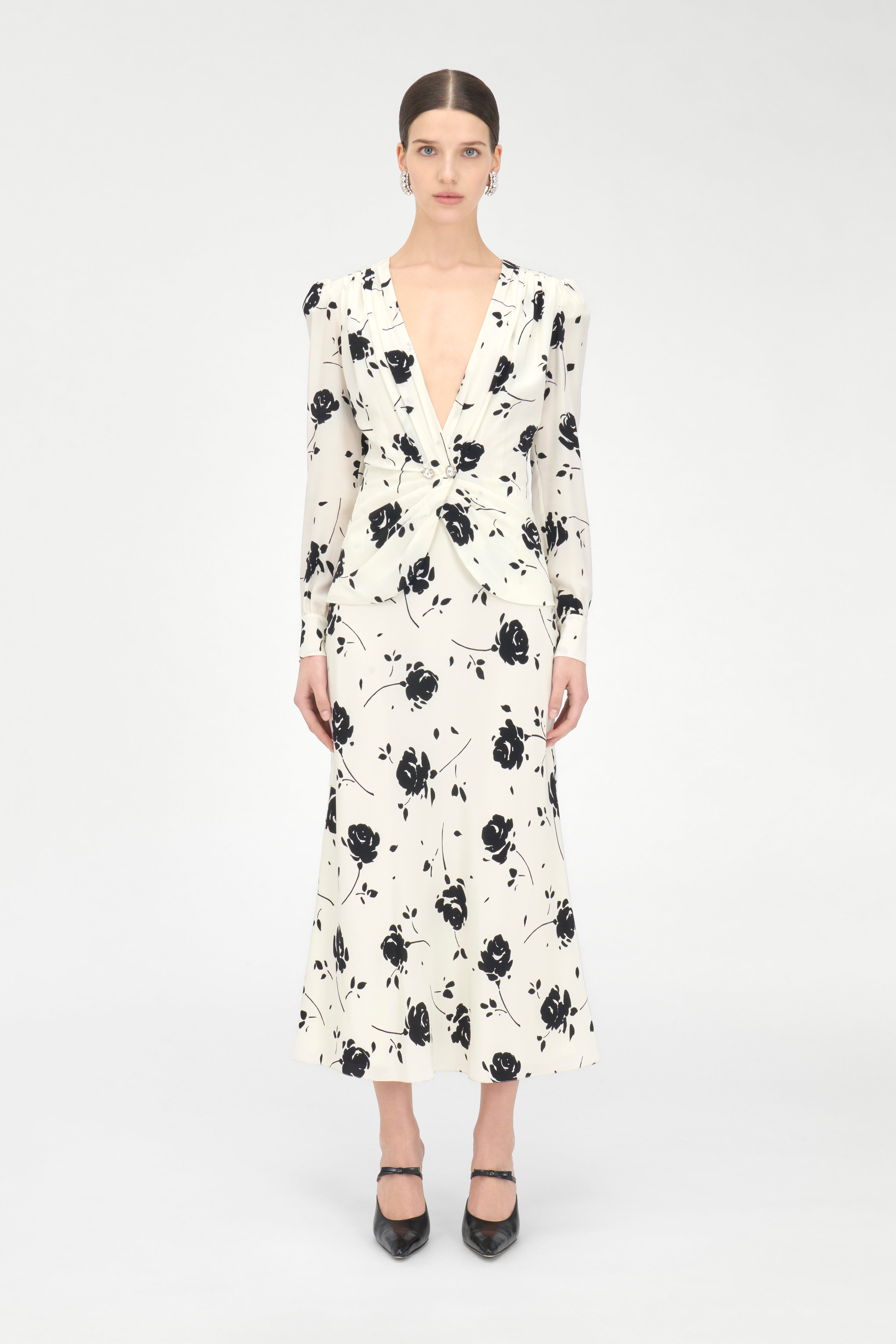 ROSE PRINT DRESS - 3