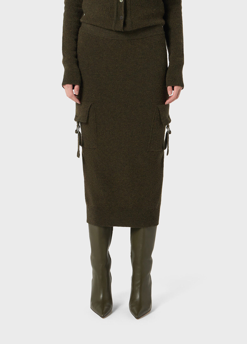 Blumarine MIDI KNIT SKIRT WITH CARGO POCKETS outlook