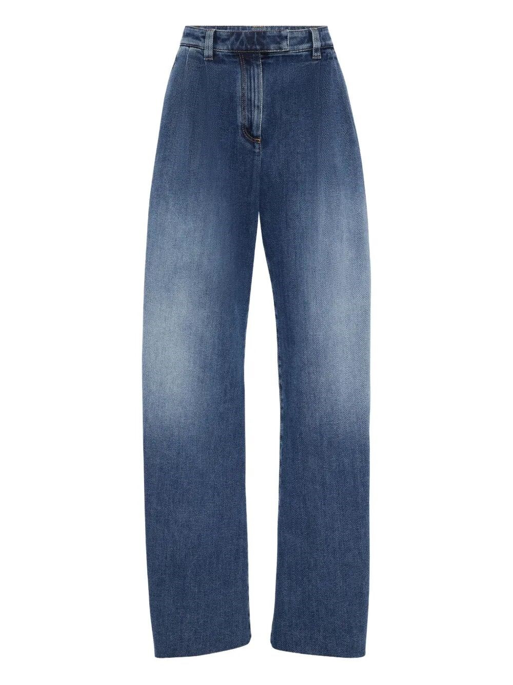 Introducing the 'WIDE LEG DENIM' by BRUNELLO CUCINELLI, a quintessential piece in the denim category - 1