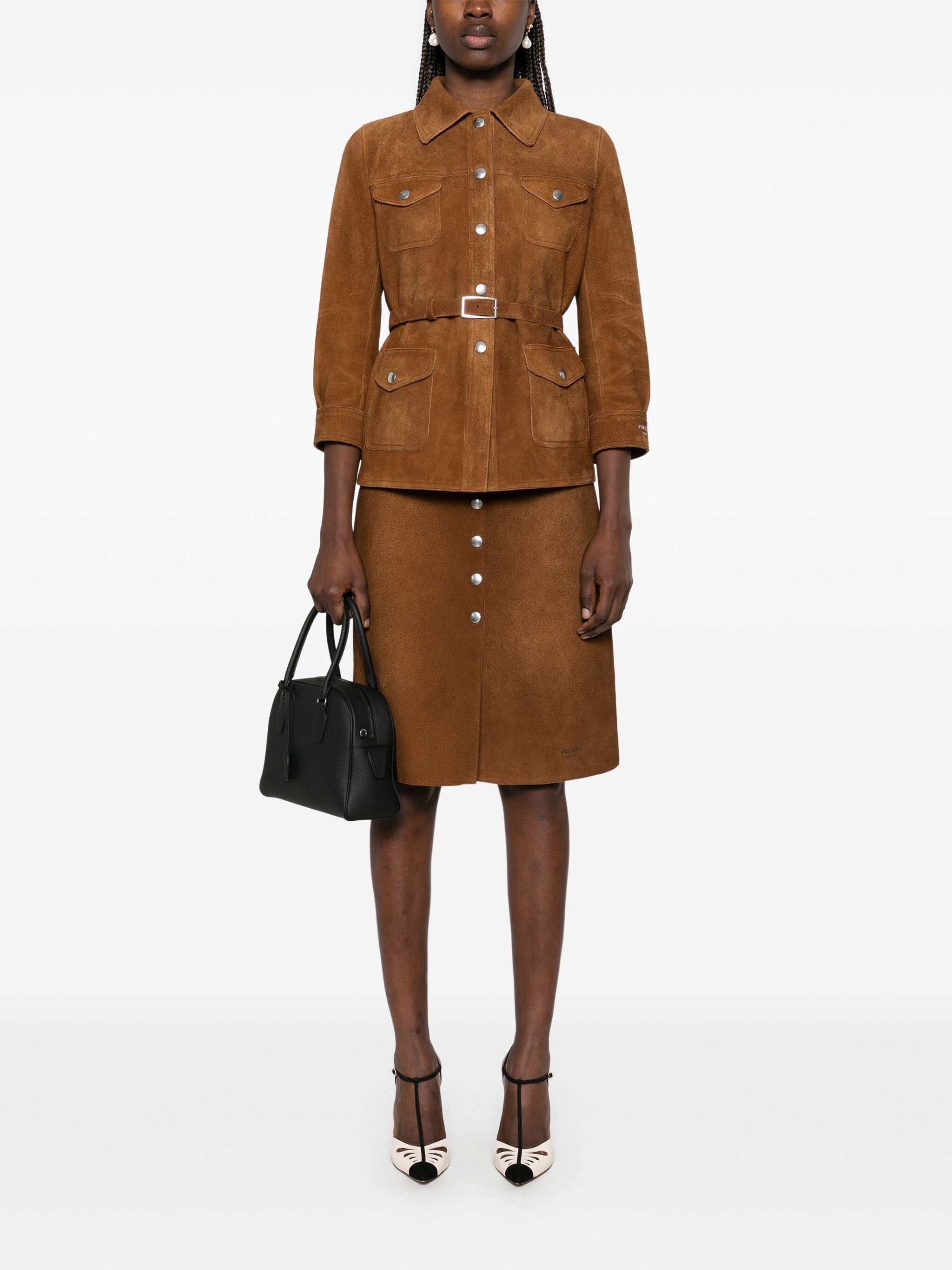 Belted Midi Skirt - 5
