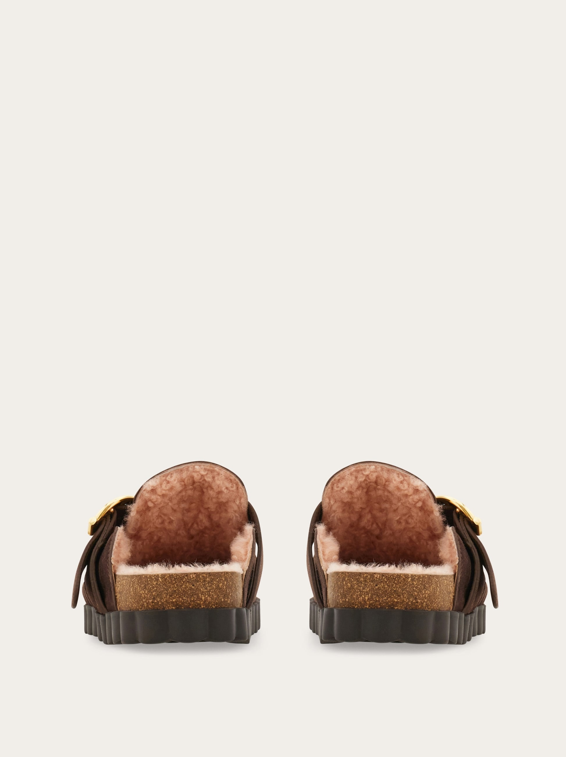 Gancini clog with rippled sole detail - 5