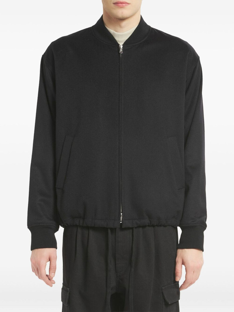 wool zip-front bomber jacket 1