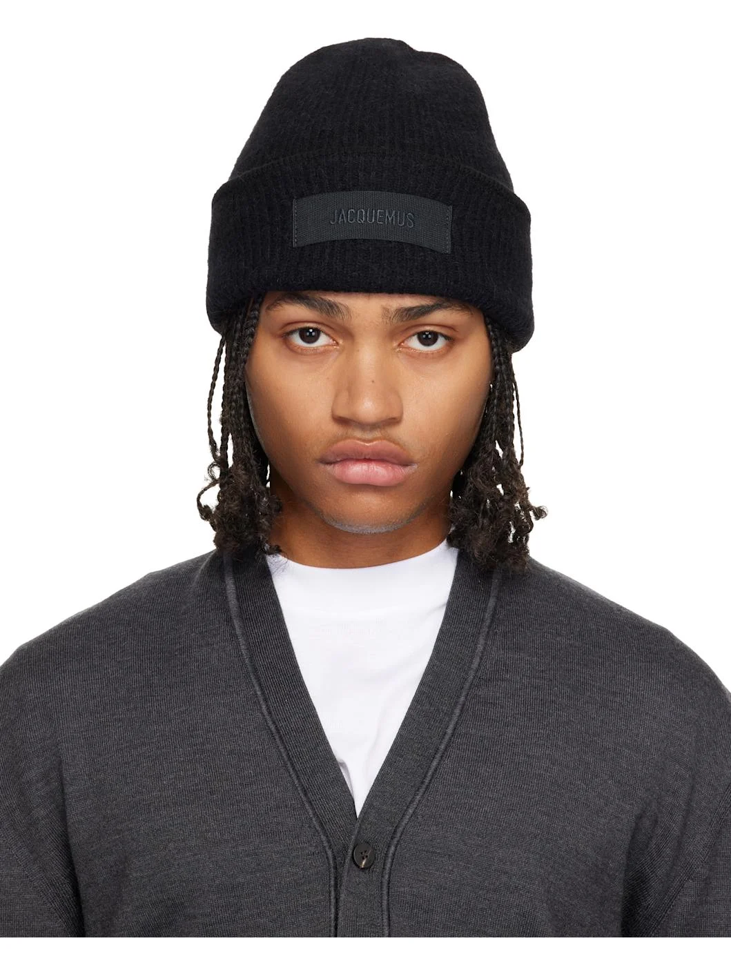 Black La Croisière 'The Gros Grain' Beanie - 1