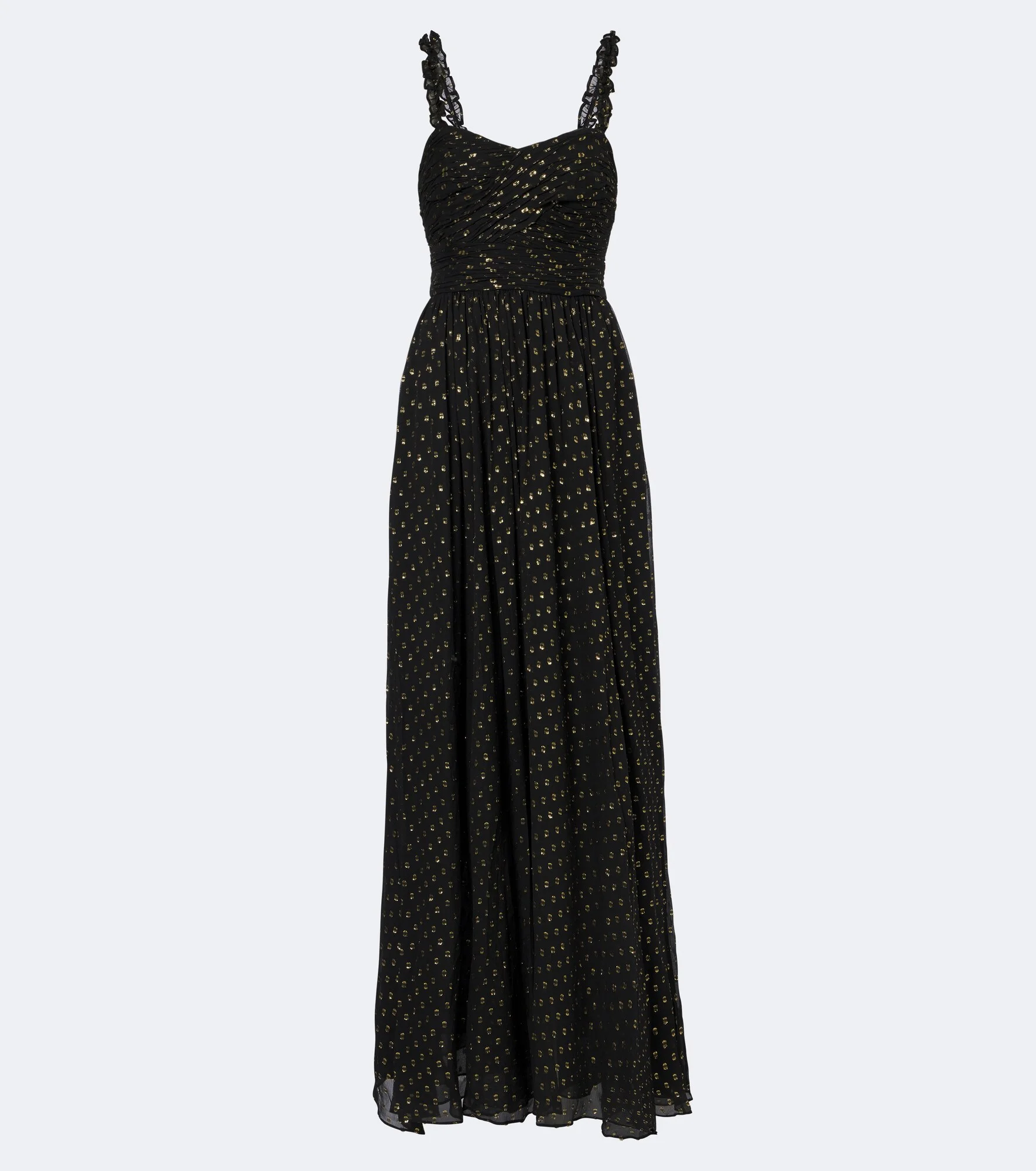 Anastasia silk-blend chiffon bustier gown - 1